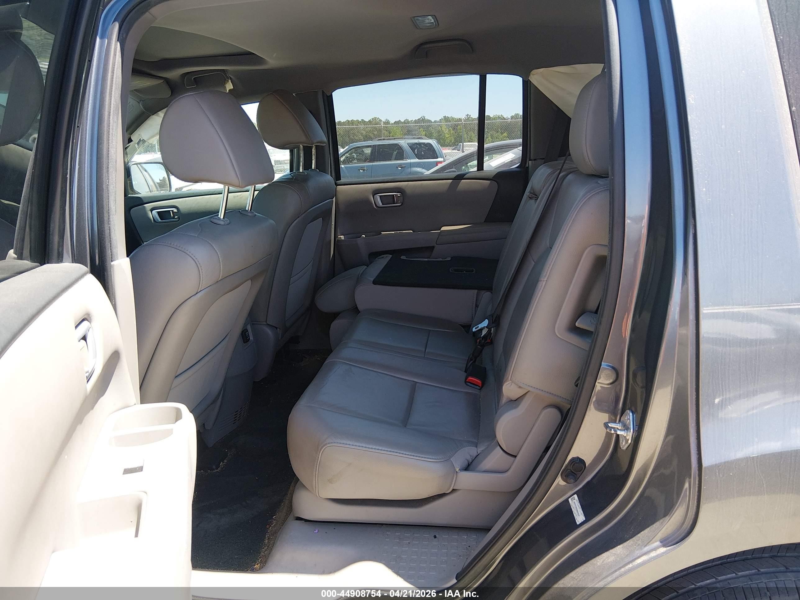 2013 Honda Pilot Ex-l Gray vin: 5FNYF3H50DB040041