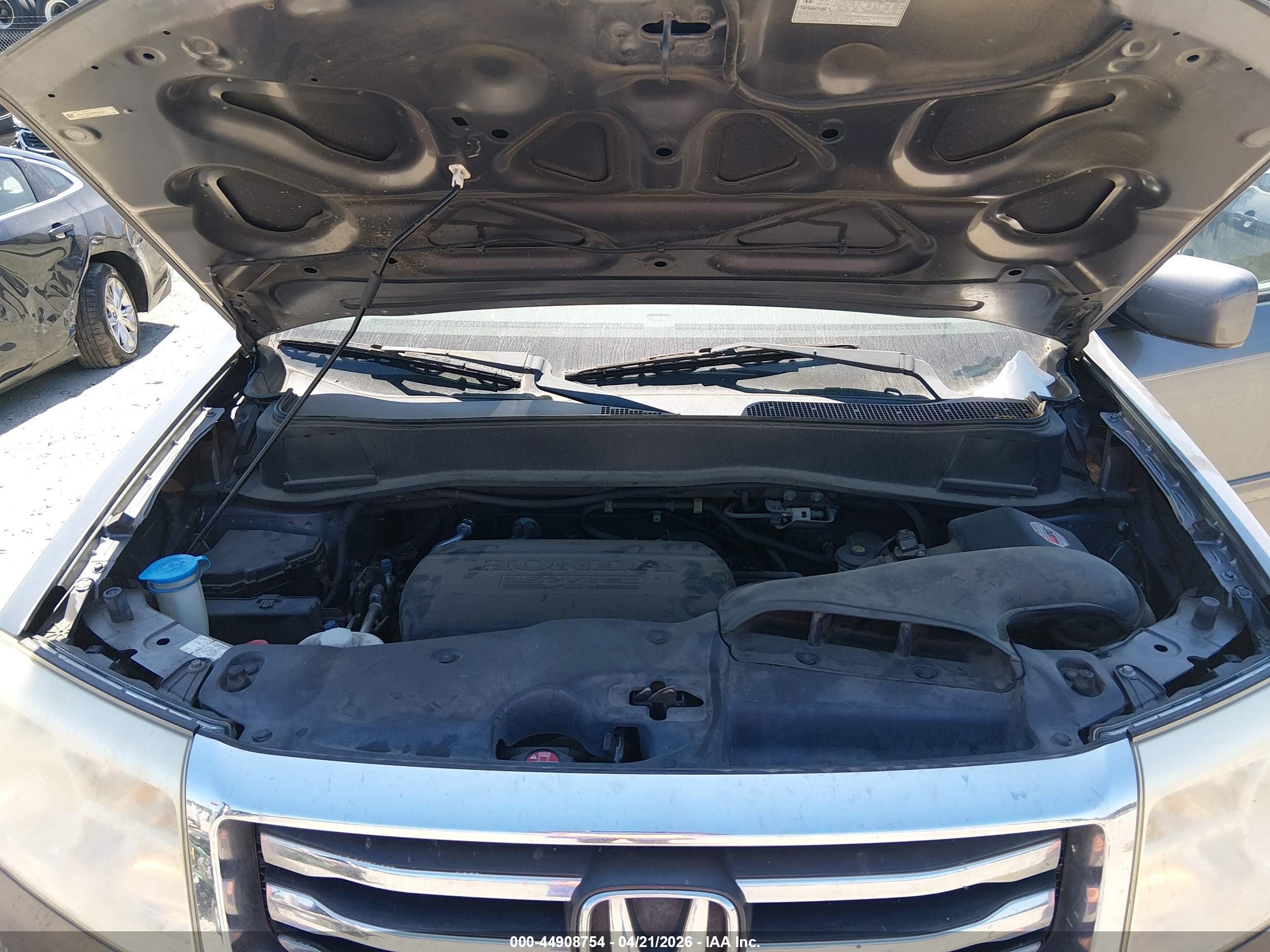 2013 Honda Pilot Ex-l Gray vin: 5FNYF3H50DB040041