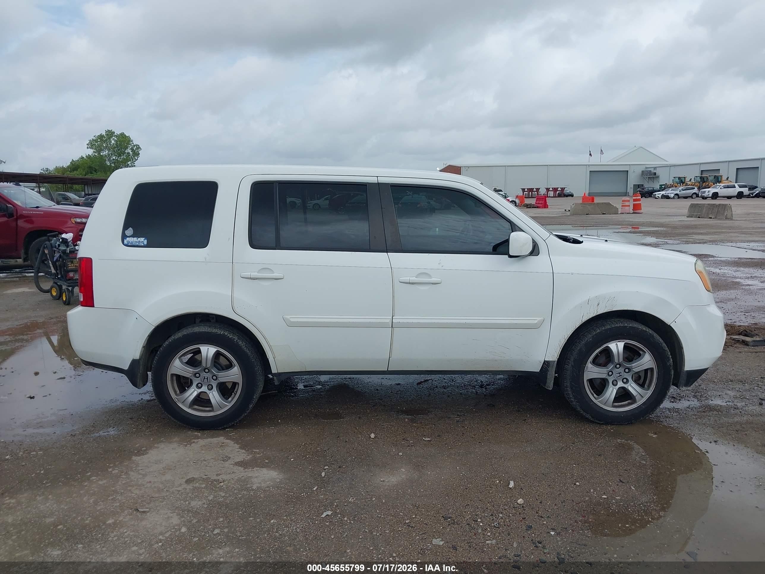 2014 Honda Pilot Ex-l White vin: 5FNYF3H50EB001984