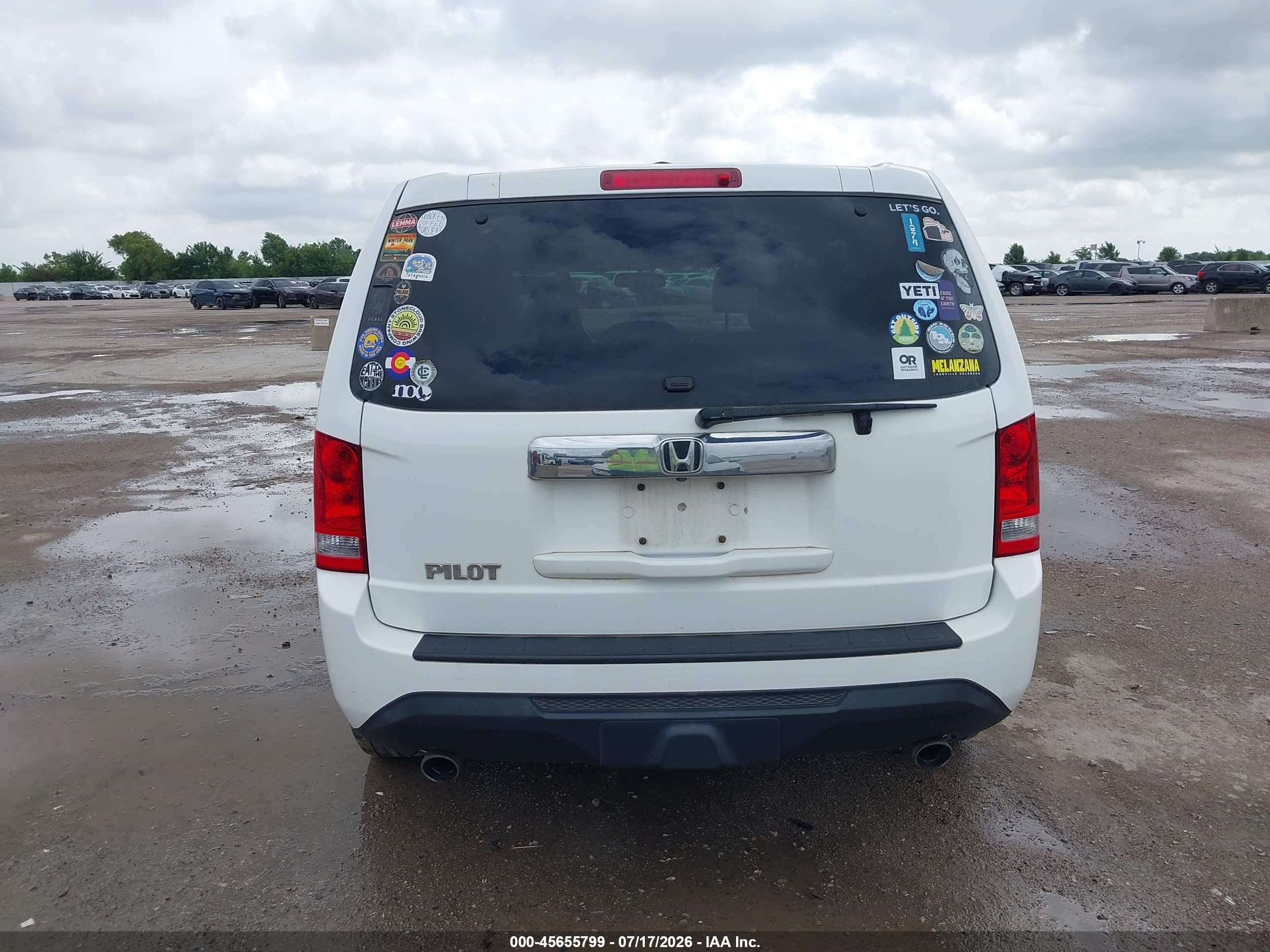 2014 Honda Pilot Ex-l White vin: 5FNYF3H50EB001984