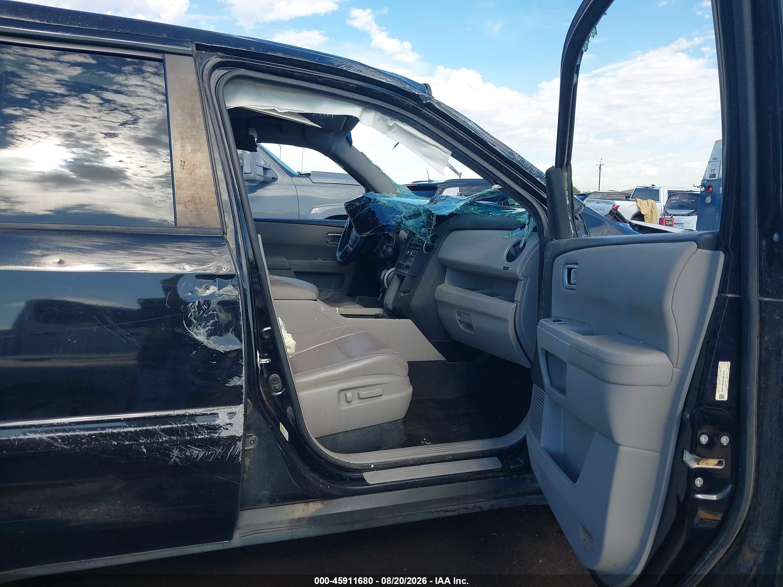 2014 Honda Pilot Ex-l Black vin: 5FNYF3H50EB003329