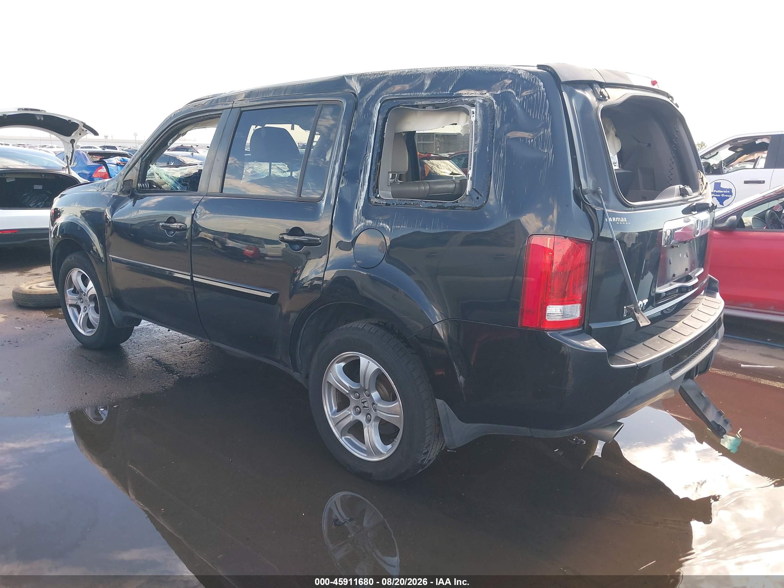 2014 Honda Pilot Ex-l Black vin: 5FNYF3H50EB003329