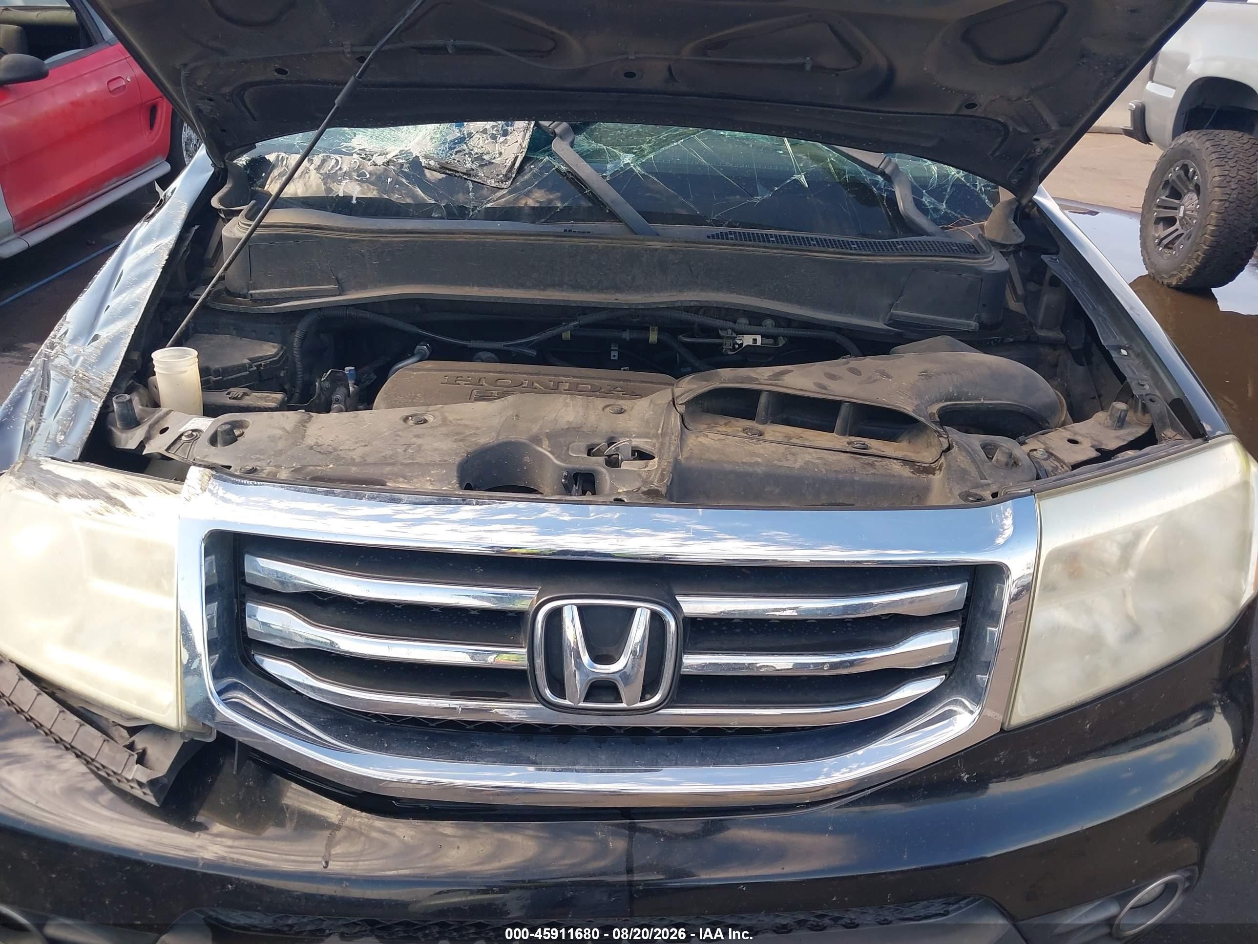 2014 Honda Pilot Ex-l Black vin: 5FNYF3H50EB003329