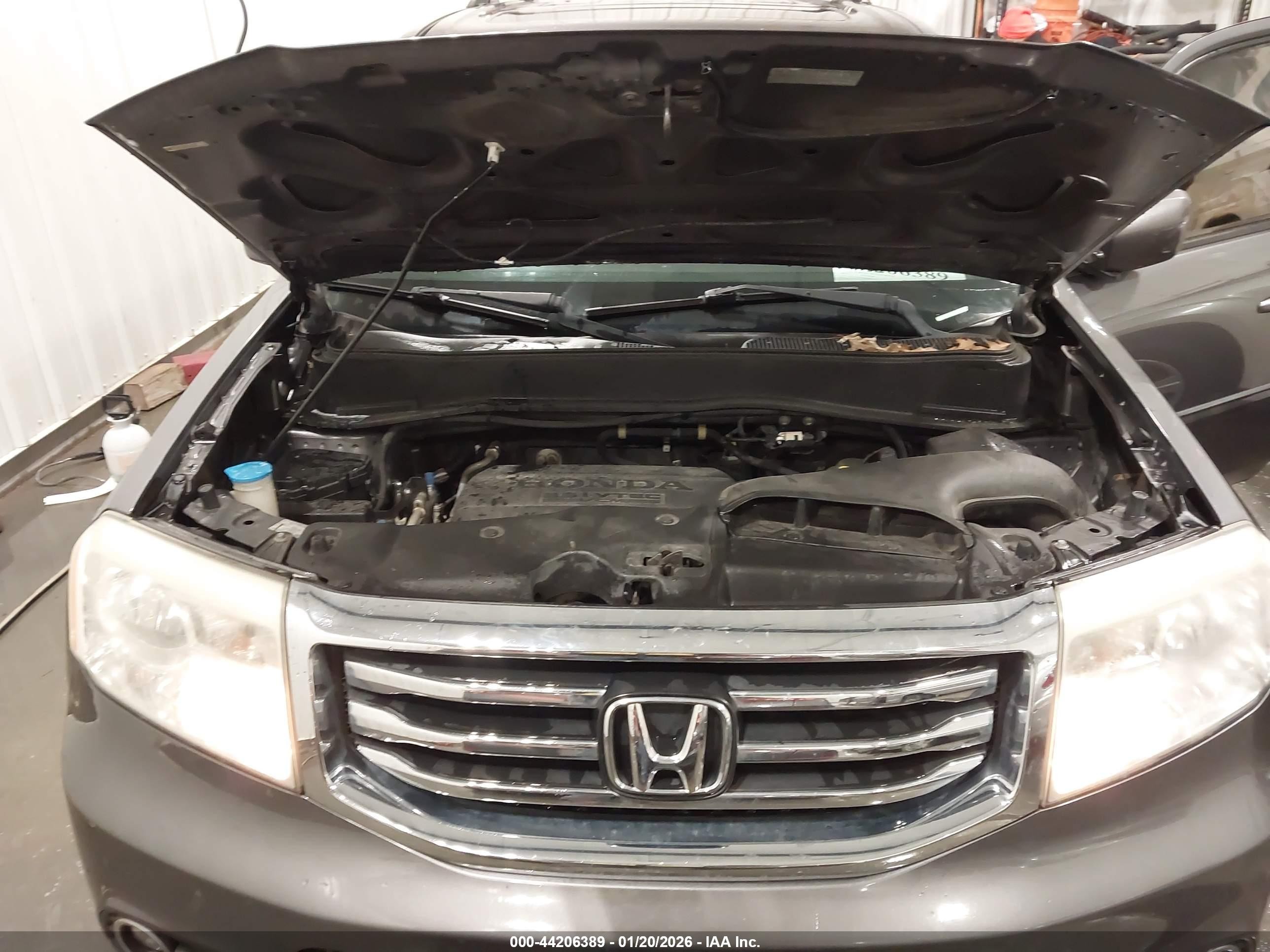 2014 Honda Pilot Ex-l Gray vin: 5FNYF3H50EB005551