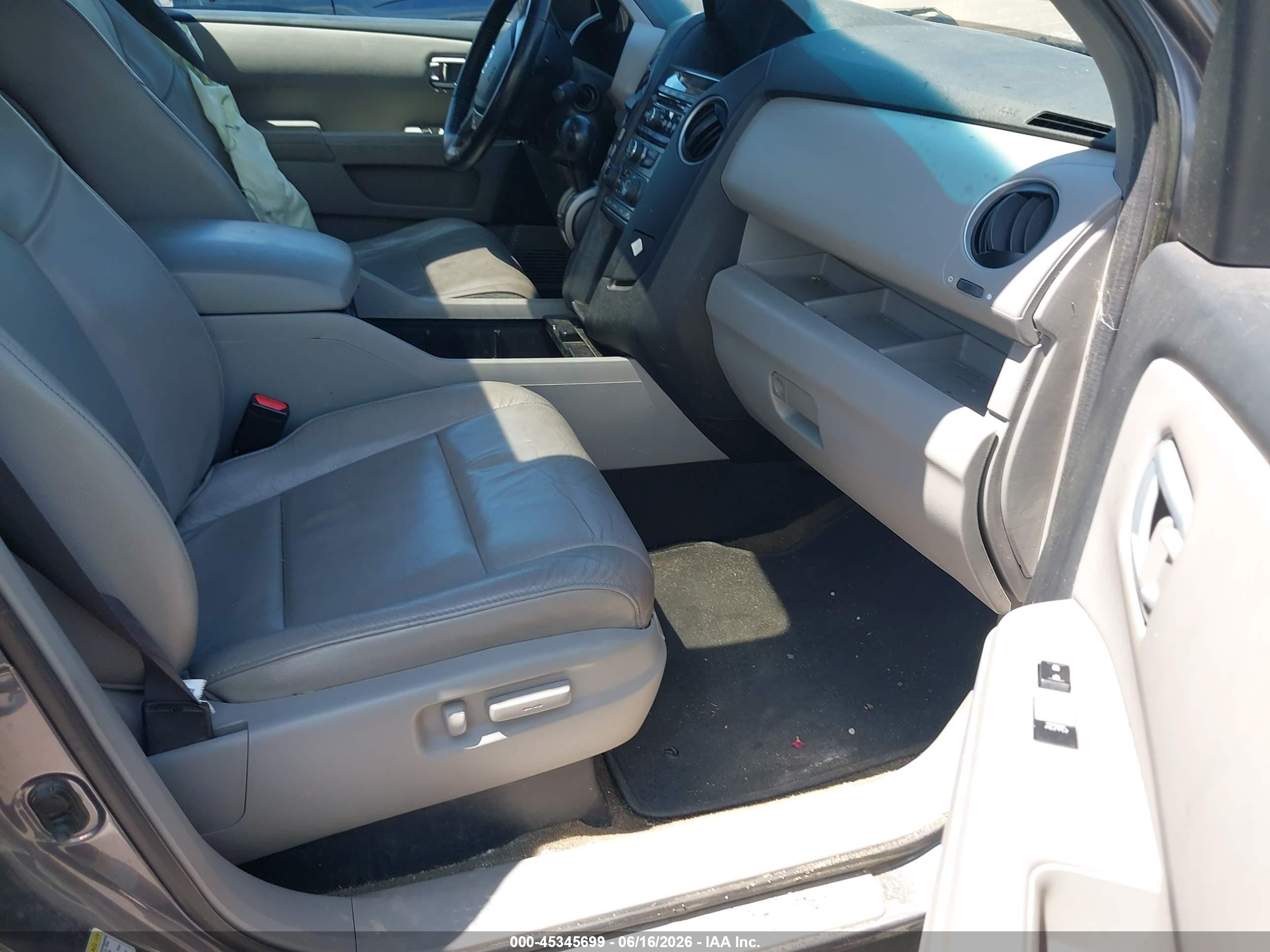 2014 Honda Pilot Ex-l Gray vin: 5FNYF3H50EB011673