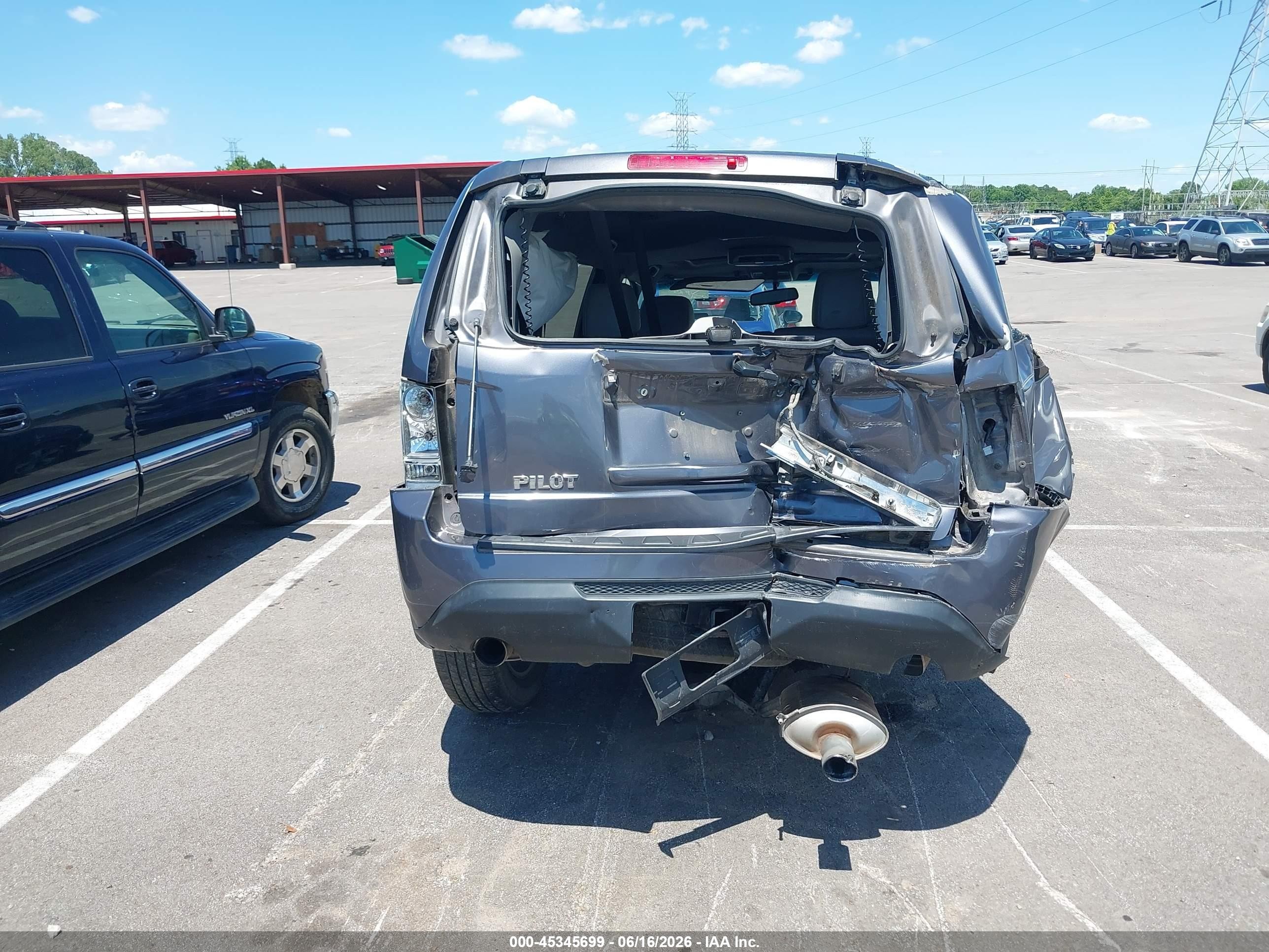 2014 Honda Pilot Ex-l Gray vin: 5FNYF3H50EB011673