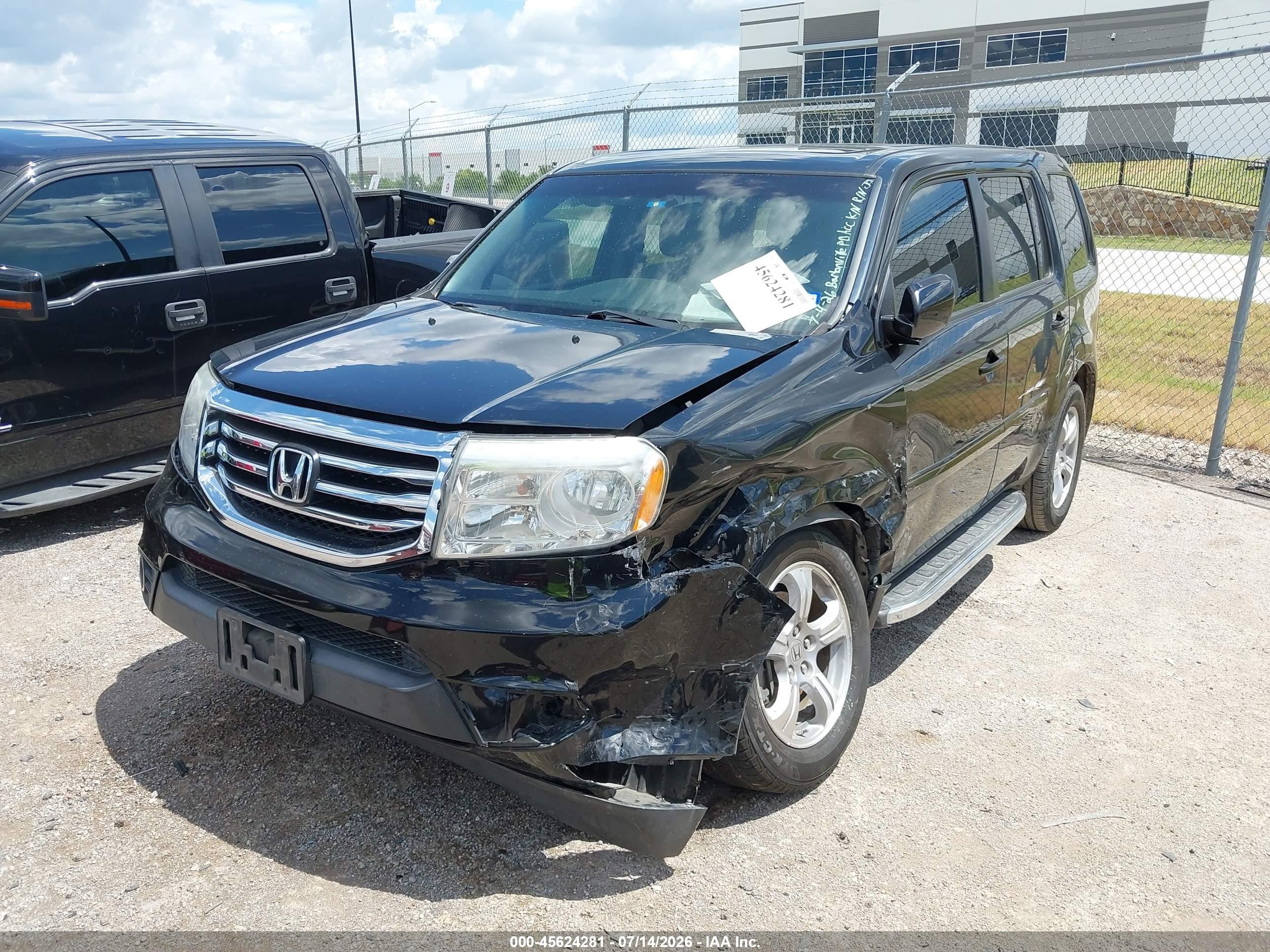 2014 Honda Pilot Ex-l Black vin: 5FNYF3H50EB015240
