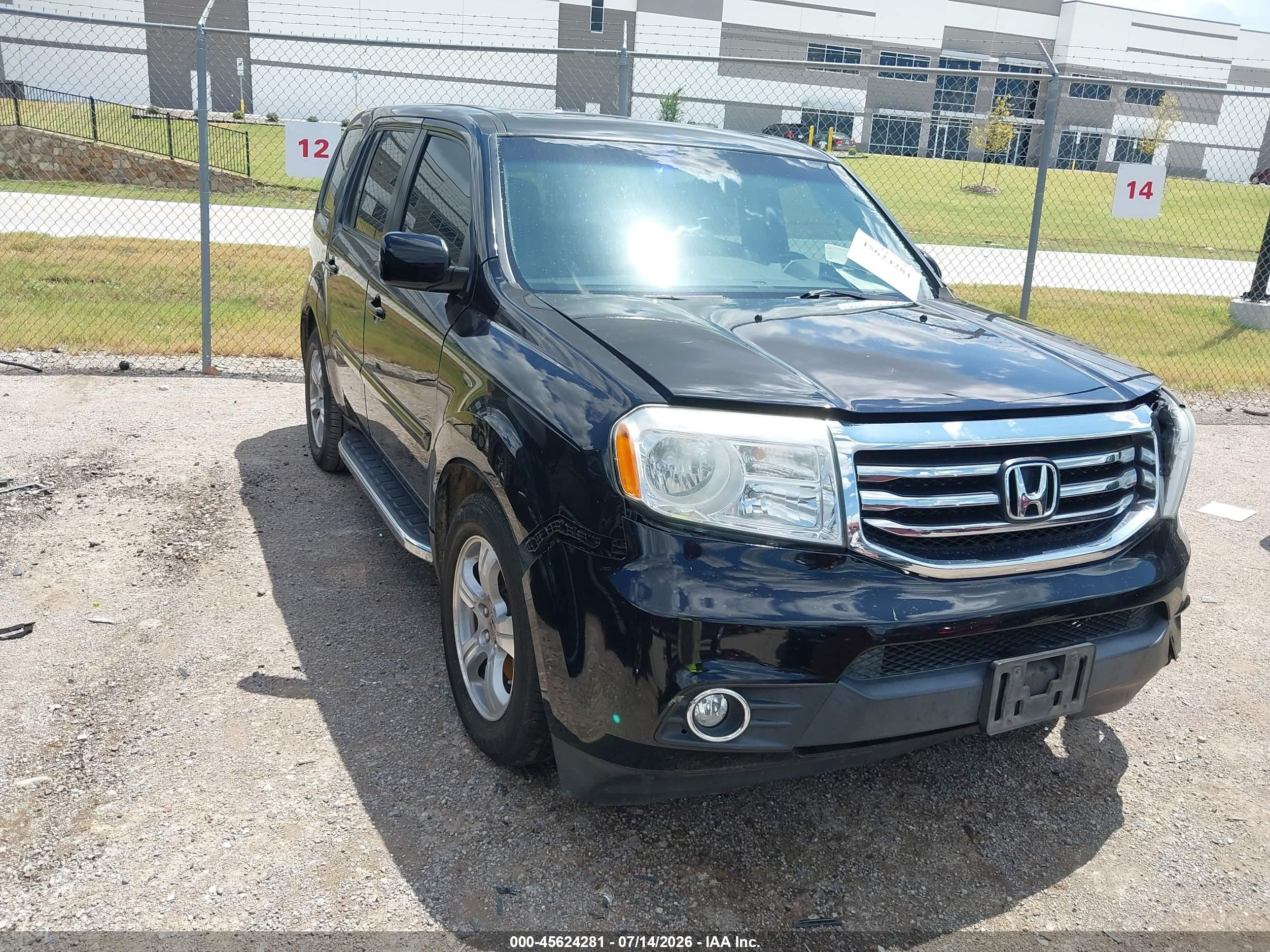 2014 Honda Pilot Ex-l Черный vin: 5FNYF3H50EB015240