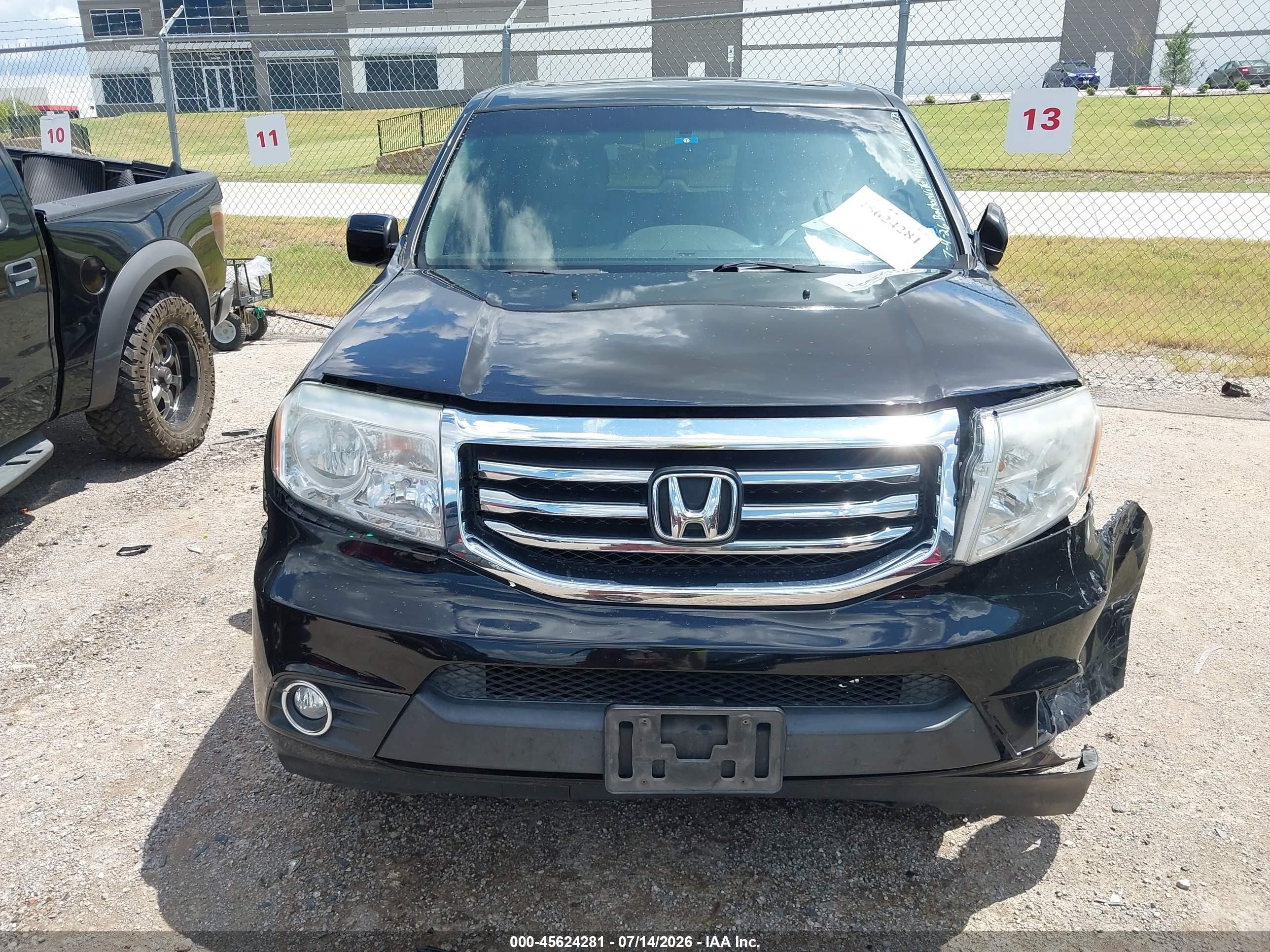 2014 Honda Pilot Ex-l Black vin: 5FNYF3H50EB015240