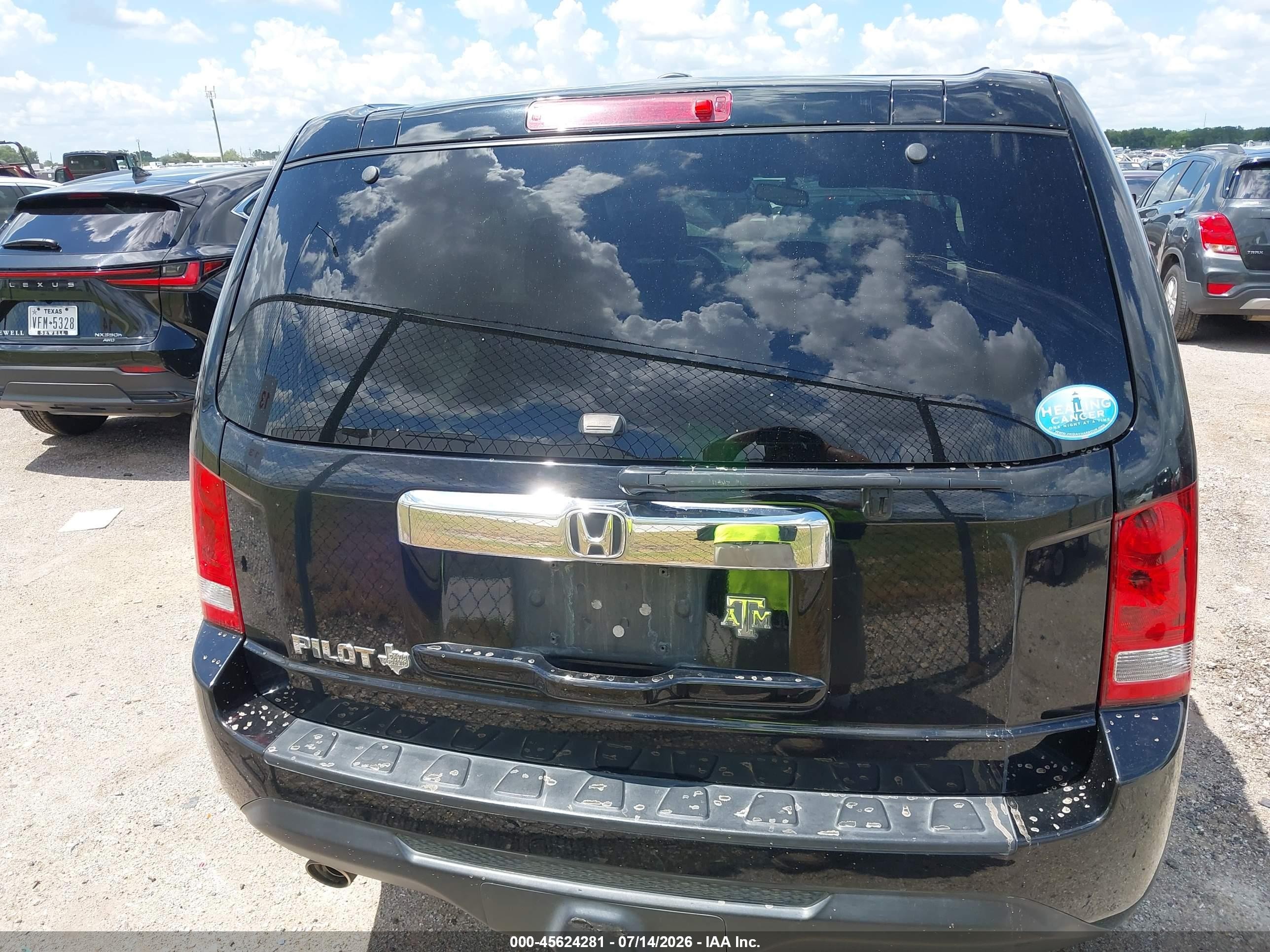 2014 Honda Pilot Ex-l Black vin: 5FNYF3H50EB015240