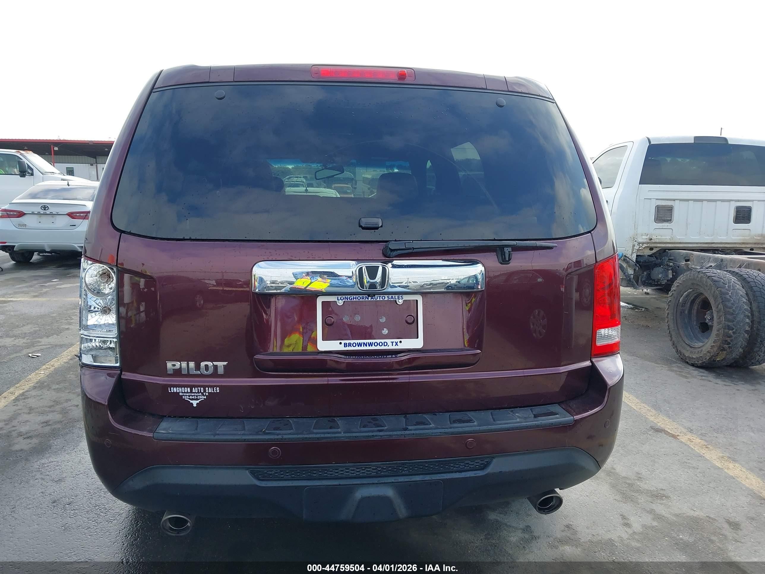 2014 Honda Pilot Ex-l Red vin: 5FNYF3H50EB023113