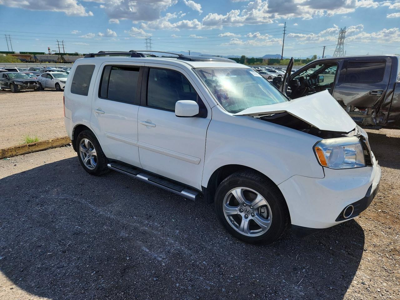 2015 Honda Pilot Exl White vin: 5FNYF3H50FB014283