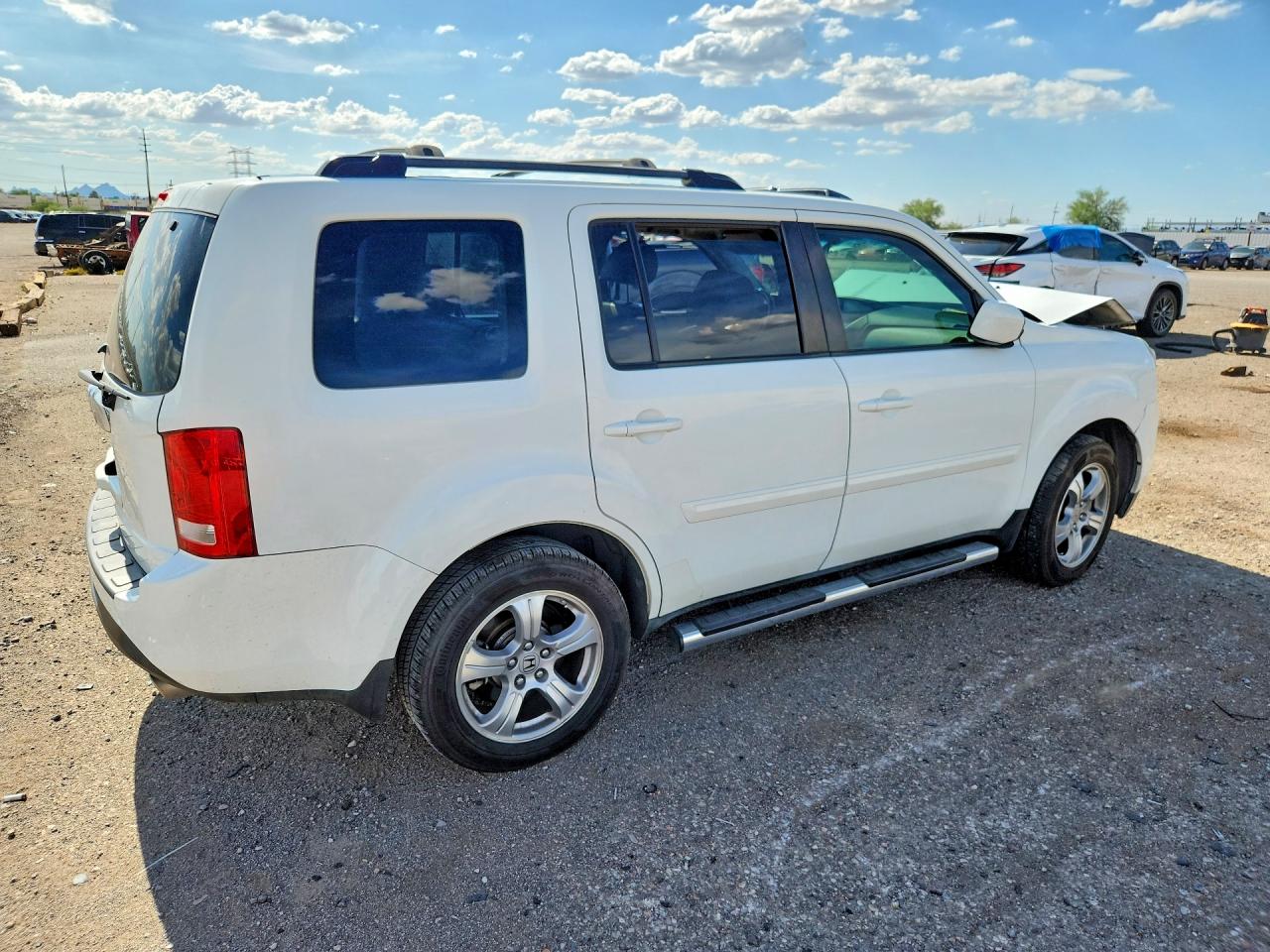 2015 Honda Pilot Exl White vin: 5FNYF3H50FB014283