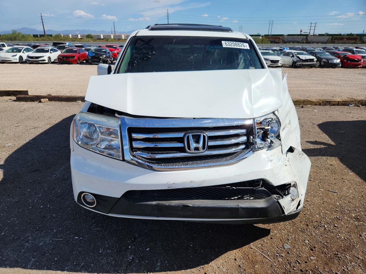 2015 Honda Pilot Exl White vin: 5FNYF3H50FB014283