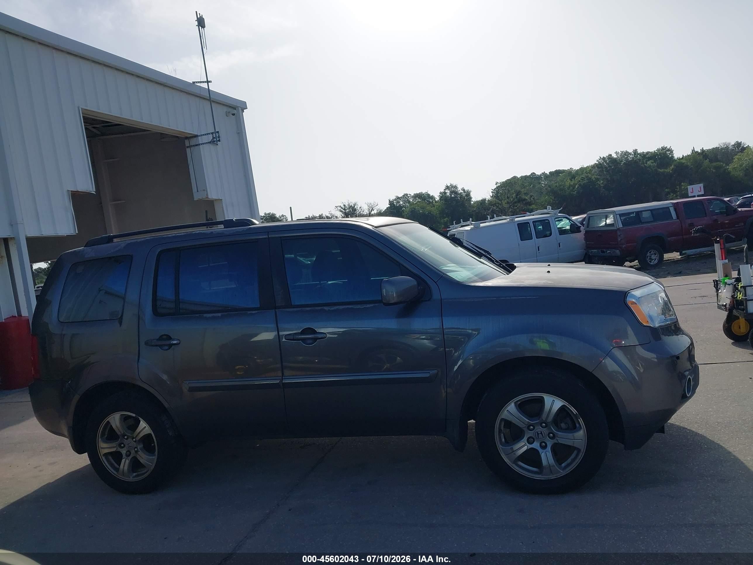 2015 Honda Pilot Ex-l Gray vin: 5FNYF3H50FB021444