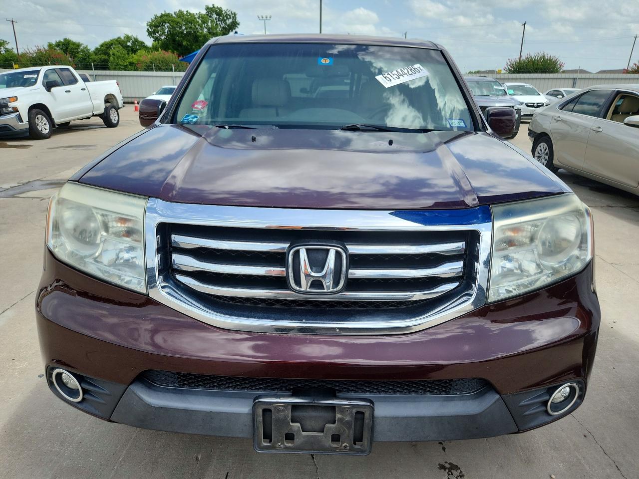 2015 Honda Pilot Exl Burgundy vin: 5FNYF3H50FB022111