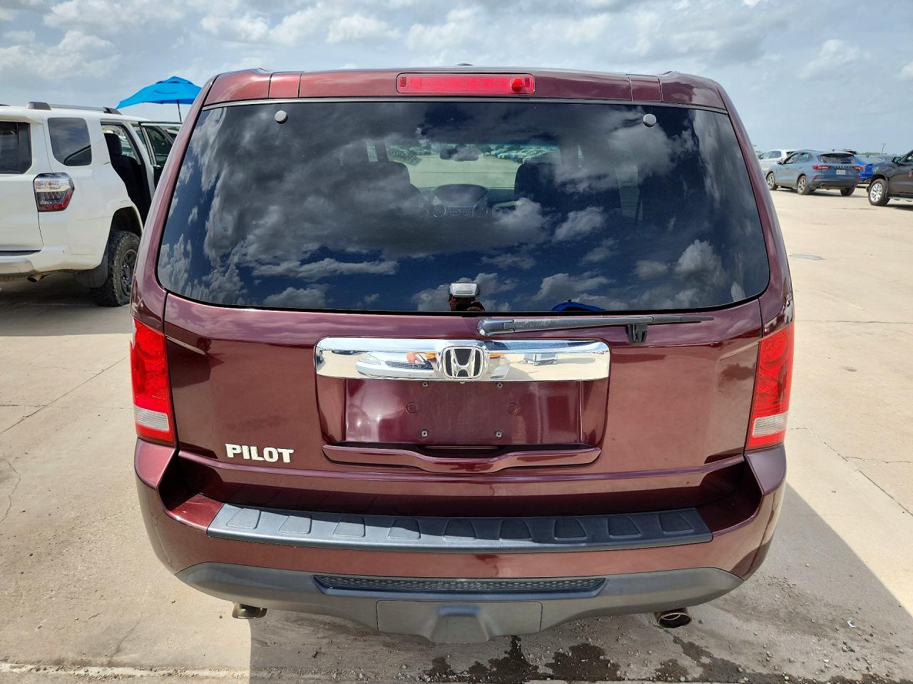 2015 Honda Pilot Exl Burgundy vin: 5FNYF3H50FB022111