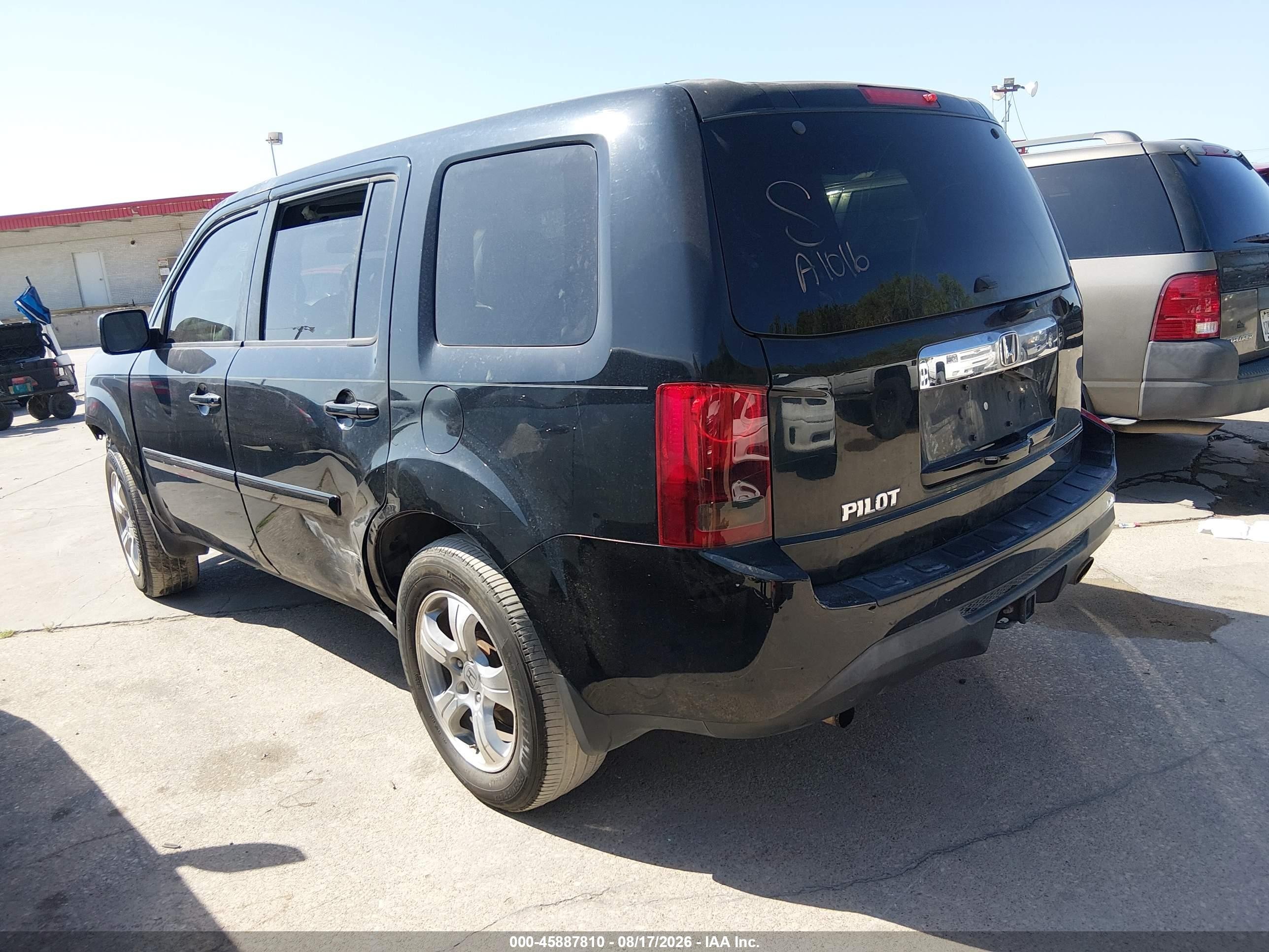 2015 Honda Pilot Ex-l Black vin: 5FNYF3H50FB027079