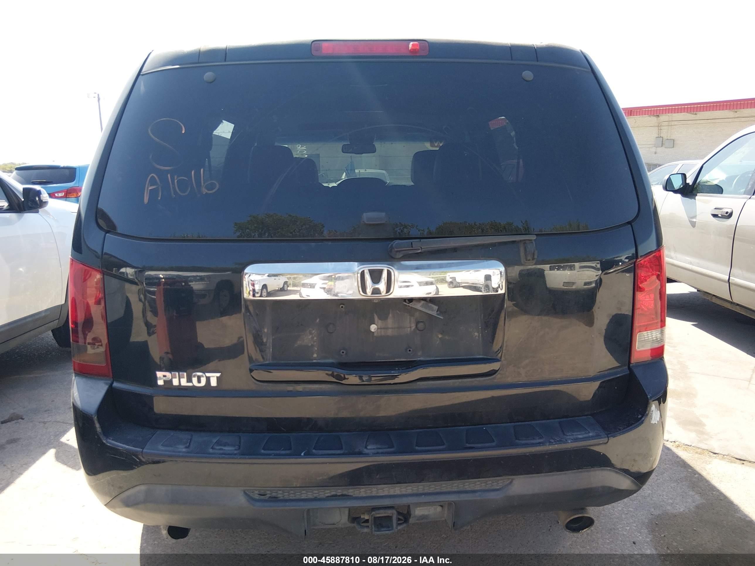 2015 Honda Pilot Ex-l Black vin: 5FNYF3H50FB027079