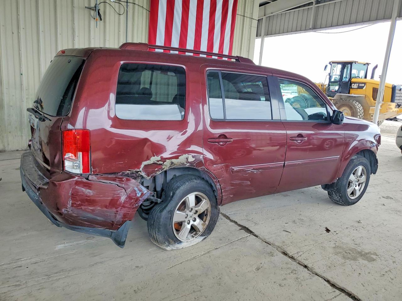 2010 Honda Pilot Exl Burgundy vin: 5FNYF3H51AB009036