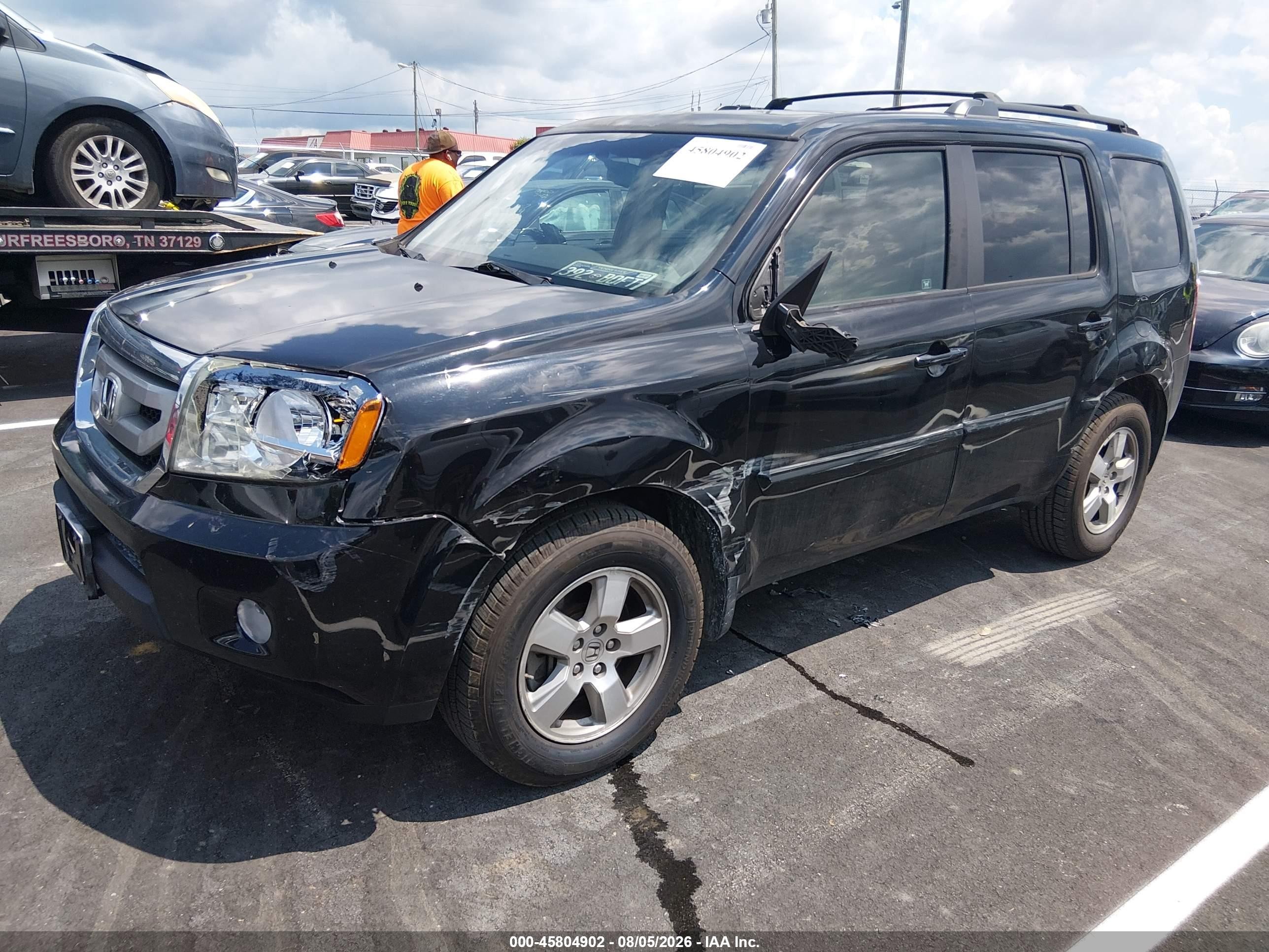 2011 Honda Pilot Ex-l Black vin: 5FNYF3H51BB031586