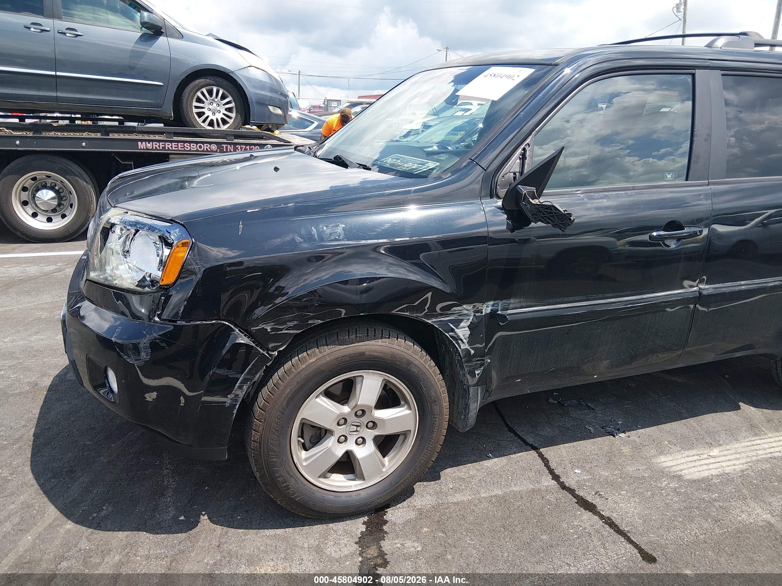 2011 Honda Pilot Ex-l Black vin: 5FNYF3H51BB031586