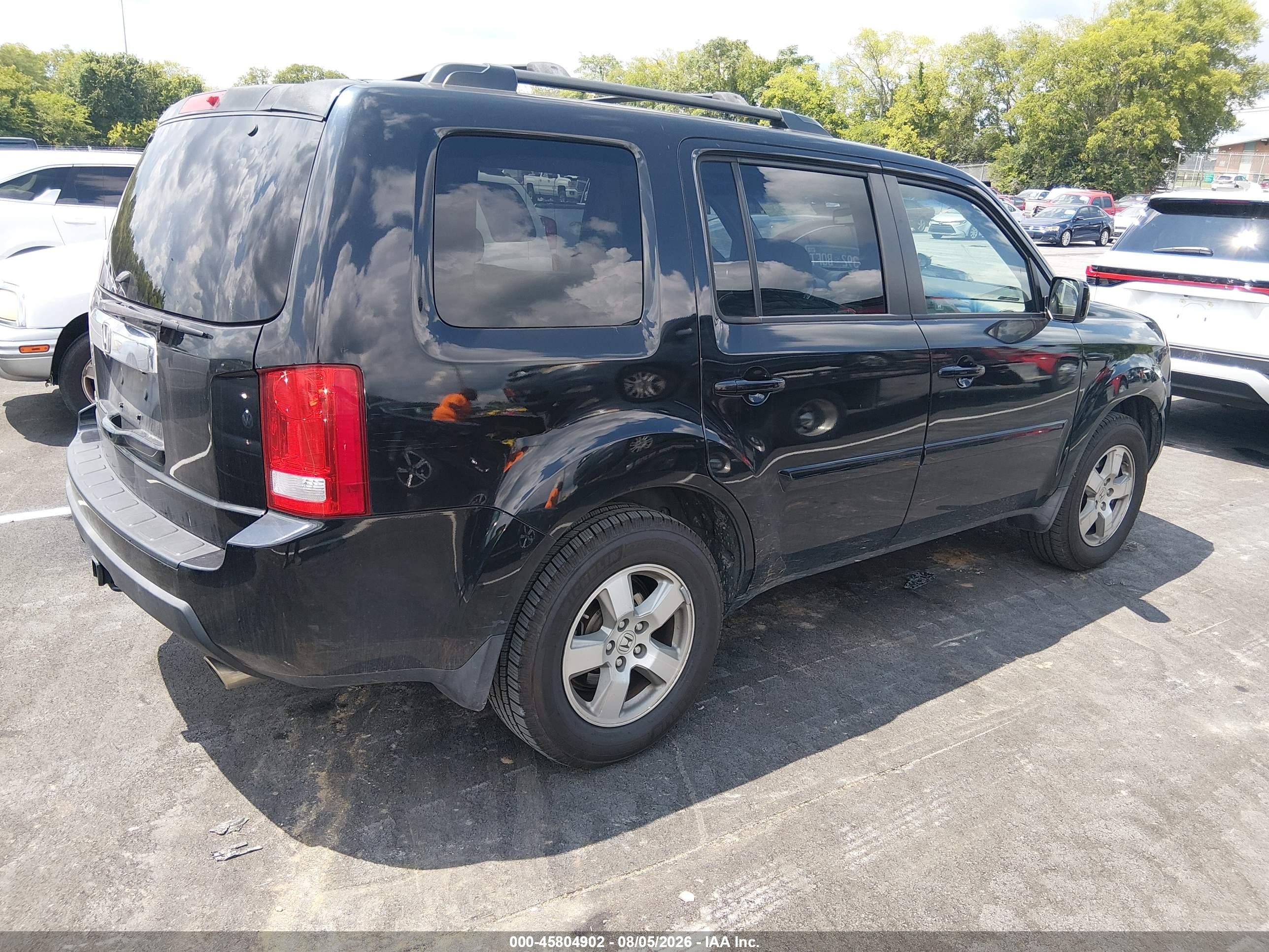 2011 Honda Pilot Ex-l Black vin: 5FNYF3H51BB031586