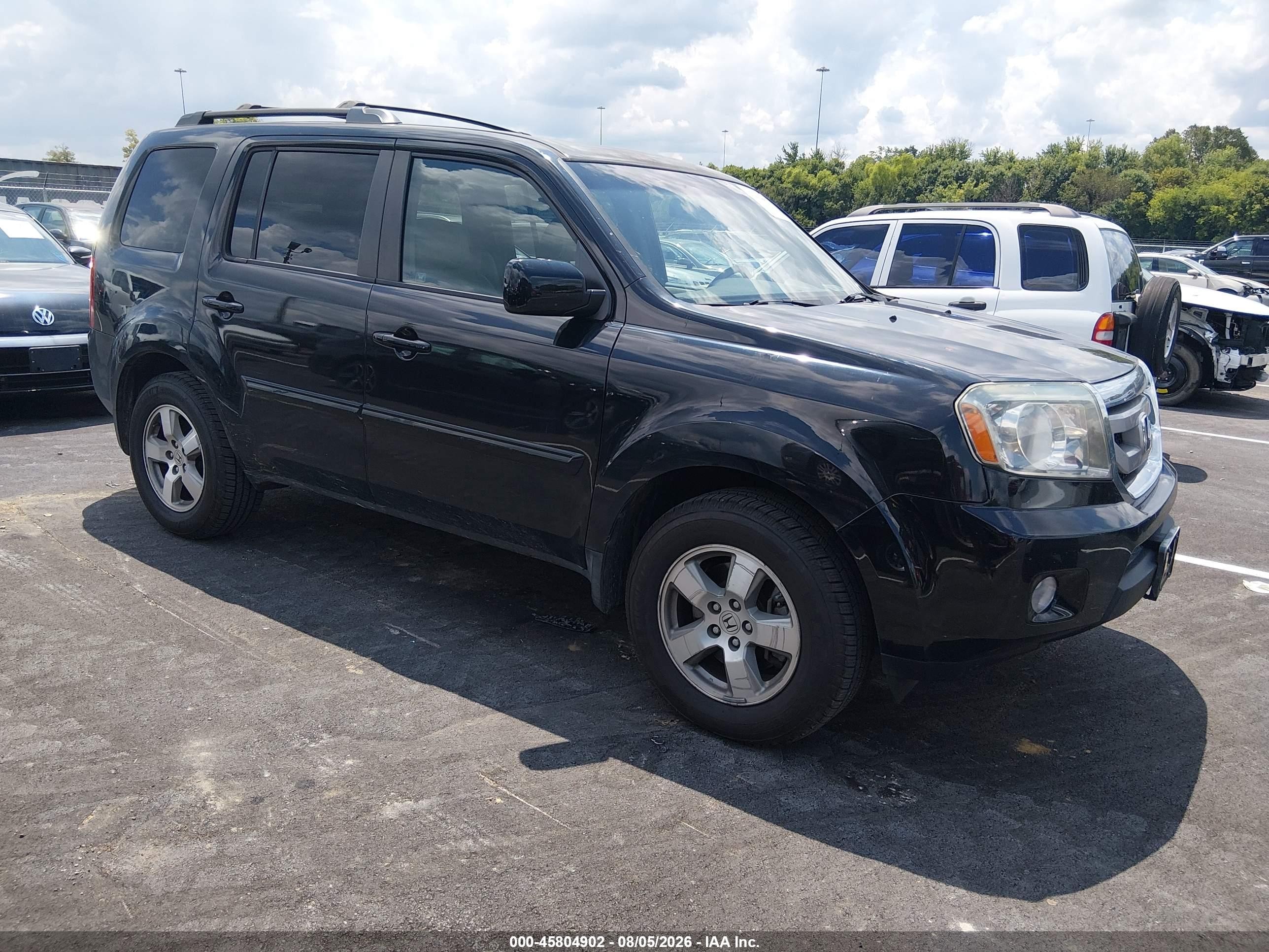 2011 Honda Pilot Ex-l Black vin: 5FNYF3H51BB031586