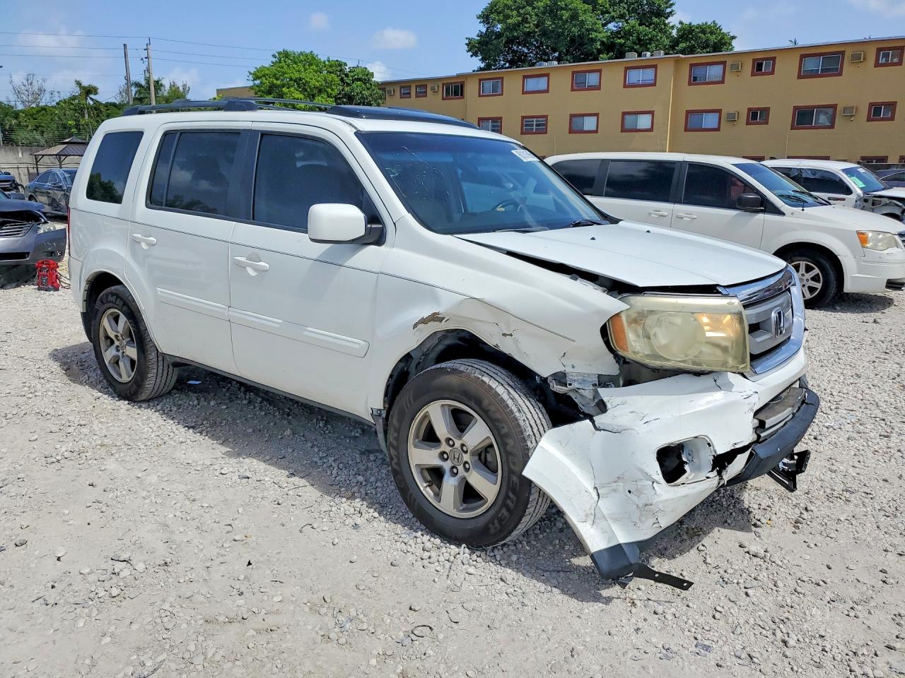 2011 Honda Pilot Exl White vin: 5FNYF3H51BB033581