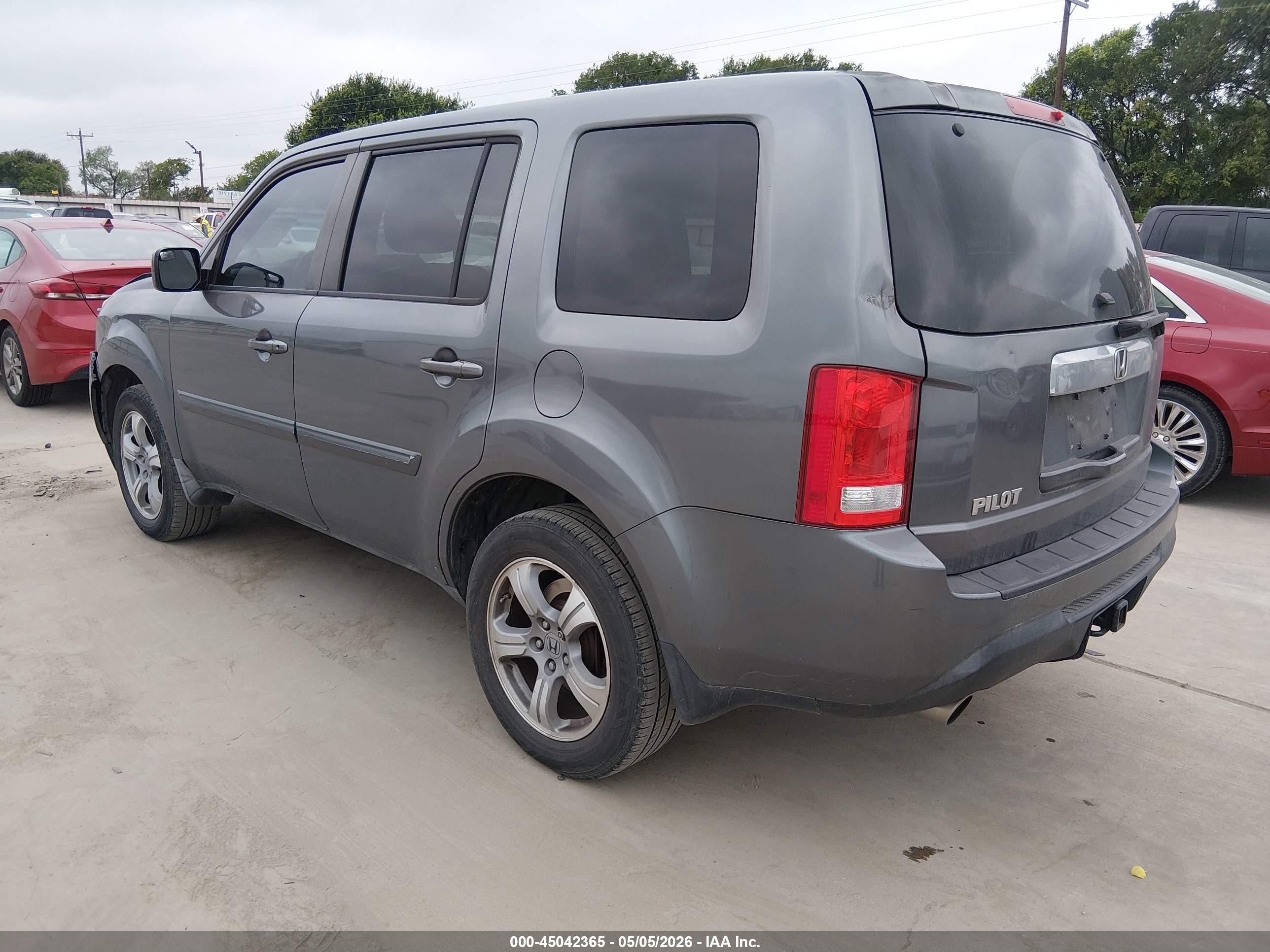 2012 Honda Pilot Ex-l Gray vin: 5FNYF3H51CB018984