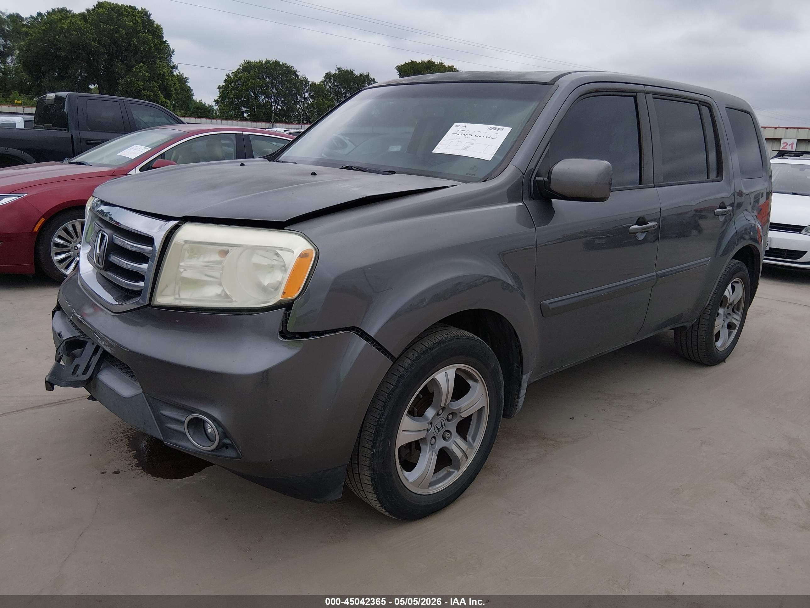 2012 Honda Pilot Ex-l Gray vin: 5FNYF3H51CB018984