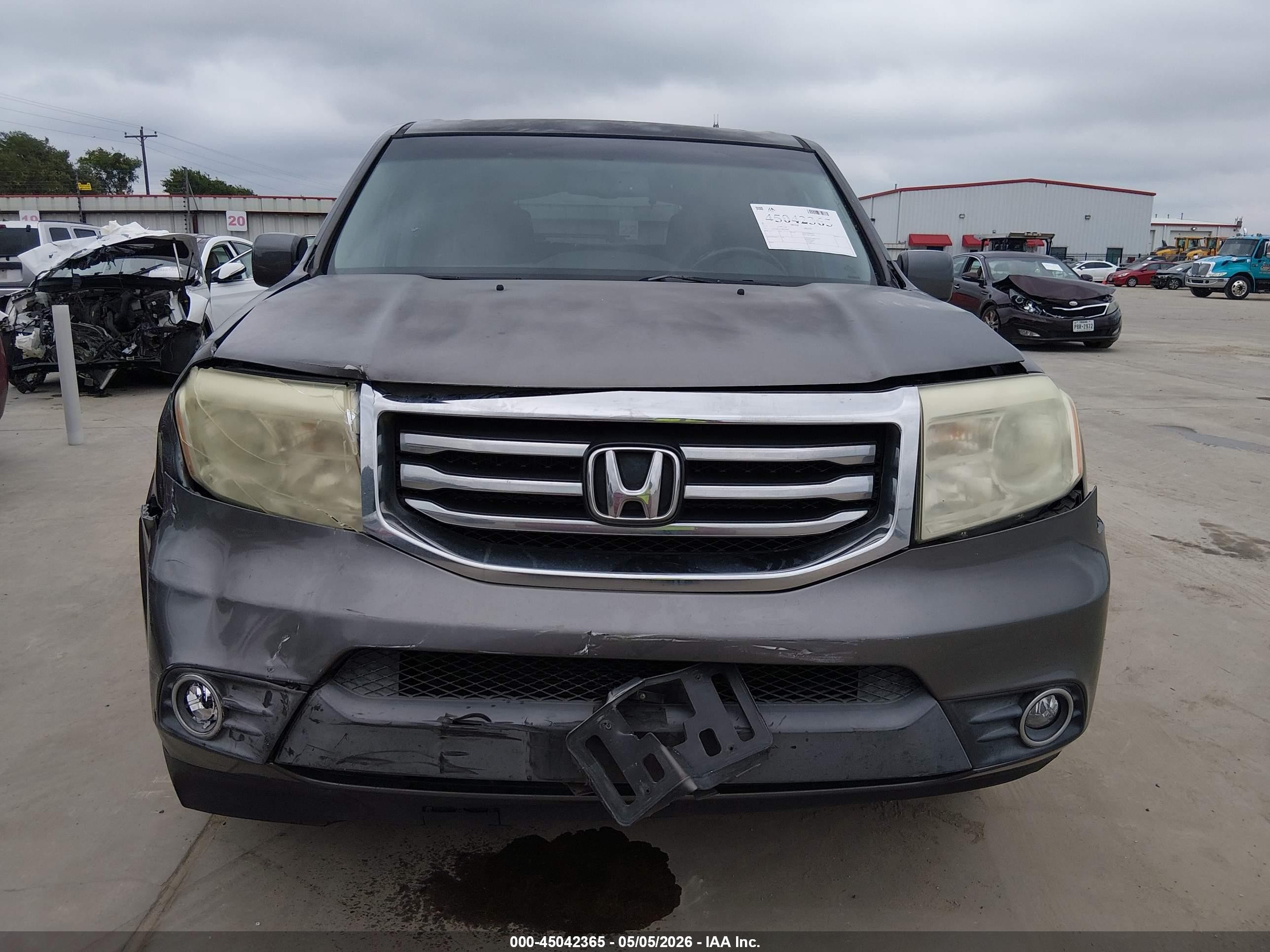 2012 Honda Pilot Ex-l Gray vin: 5FNYF3H51CB018984