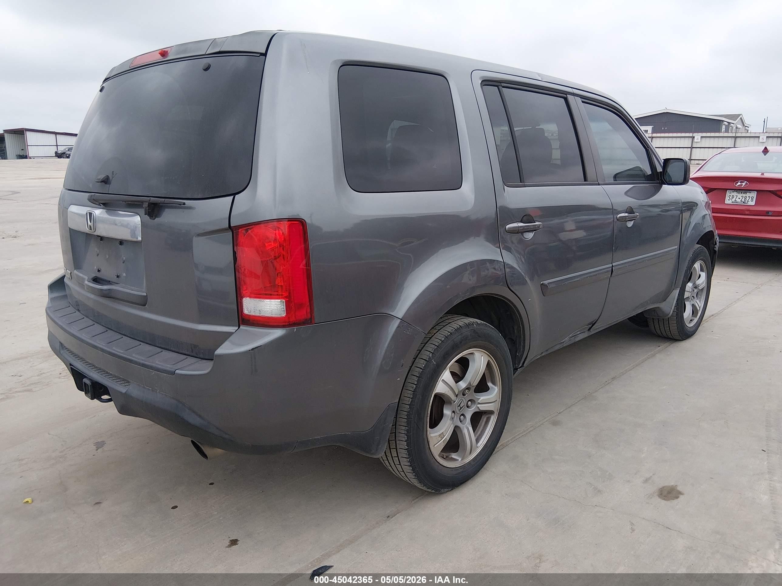 2012 Honda Pilot Ex-l Gray vin: 5FNYF3H51CB018984