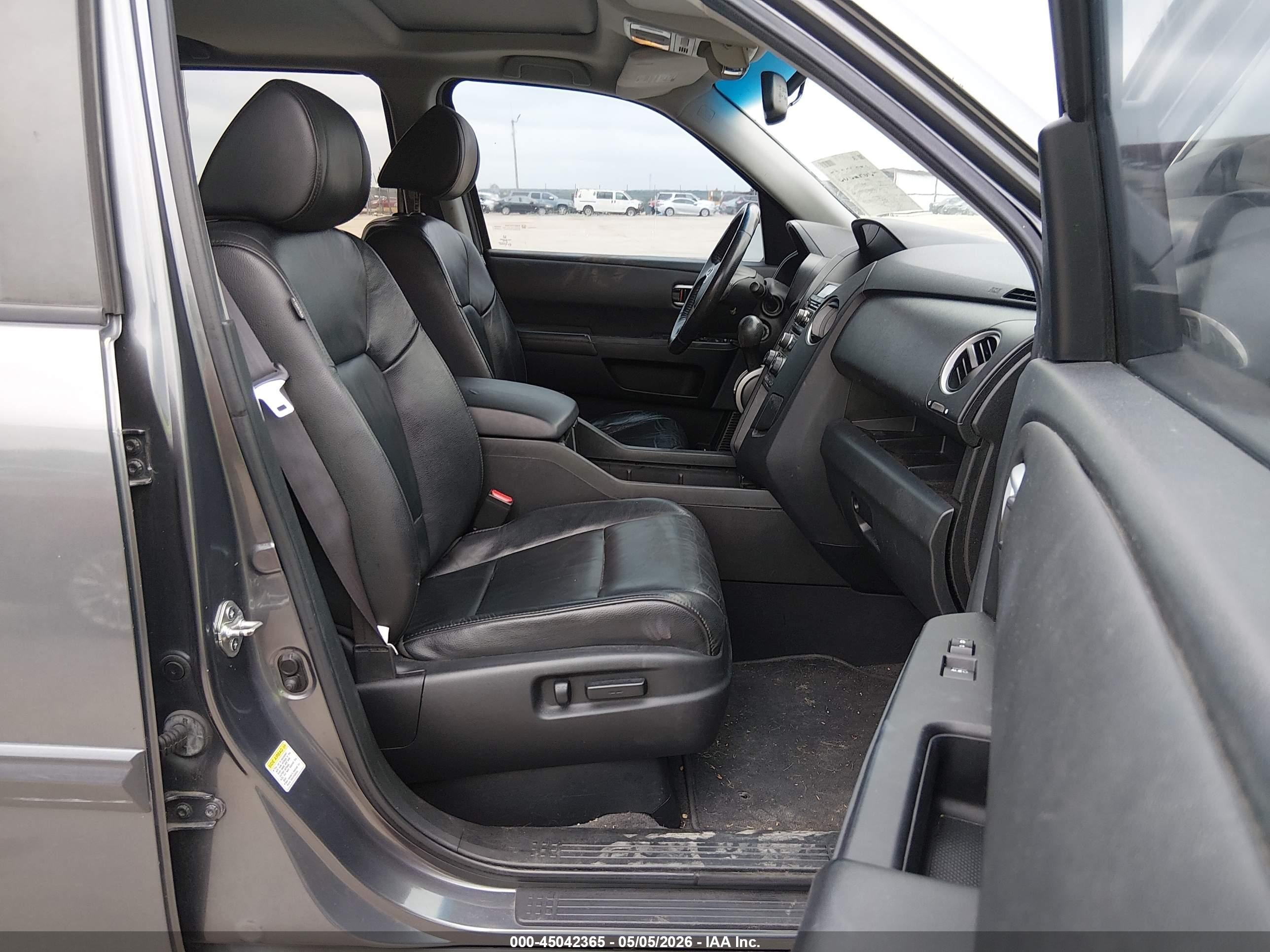 2012 Honda Pilot Ex-l Gray vin: 5FNYF3H51CB018984