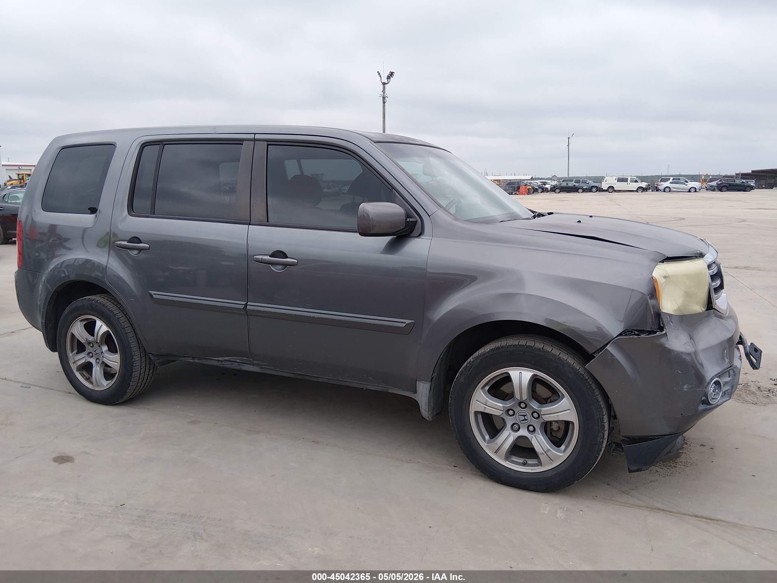 2012 Honda Pilot Ex-l Gray vin: 5FNYF3H51CB018984