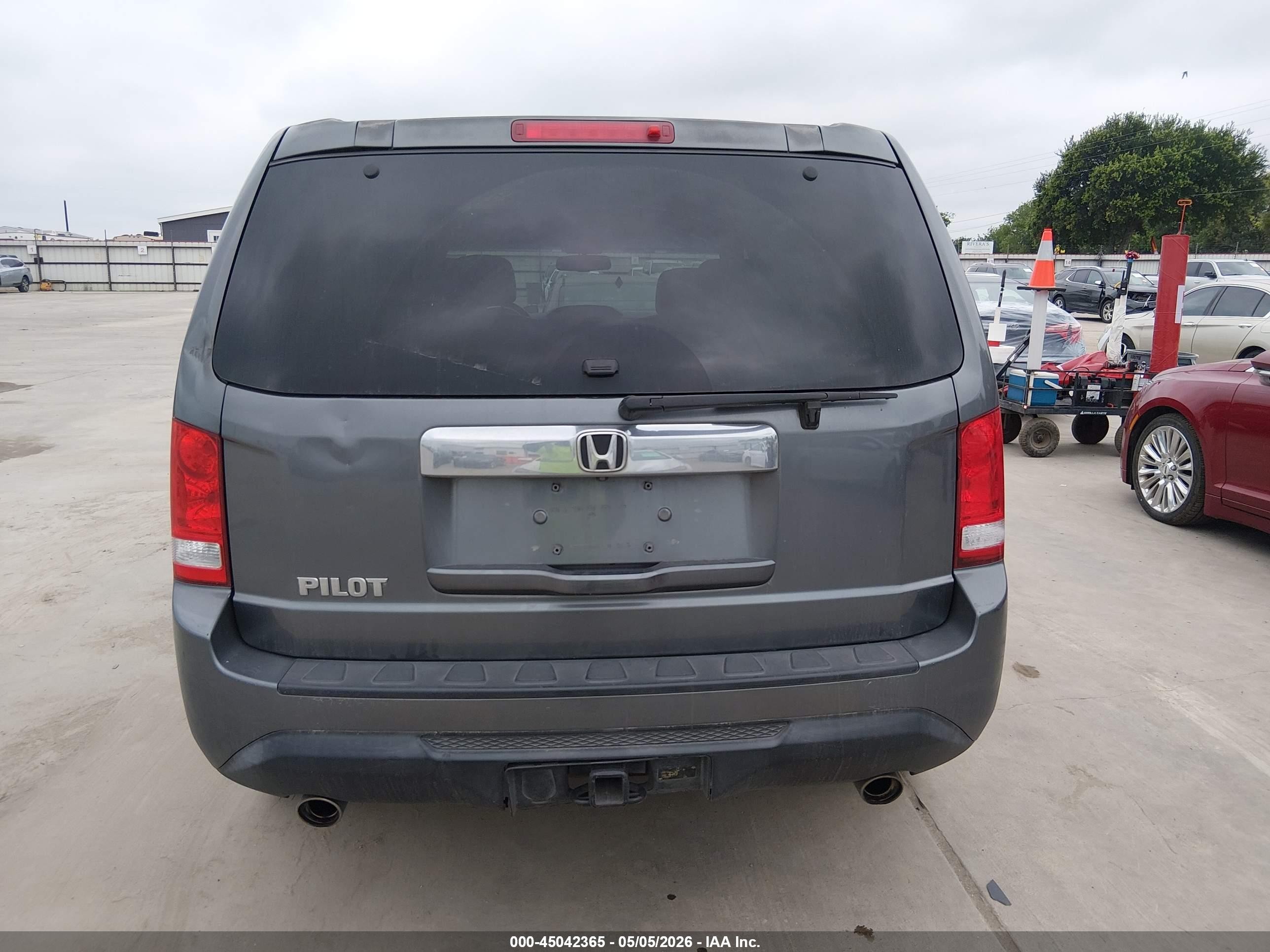 2012 Honda Pilot Ex-l Gray vin: 5FNYF3H51CB018984
