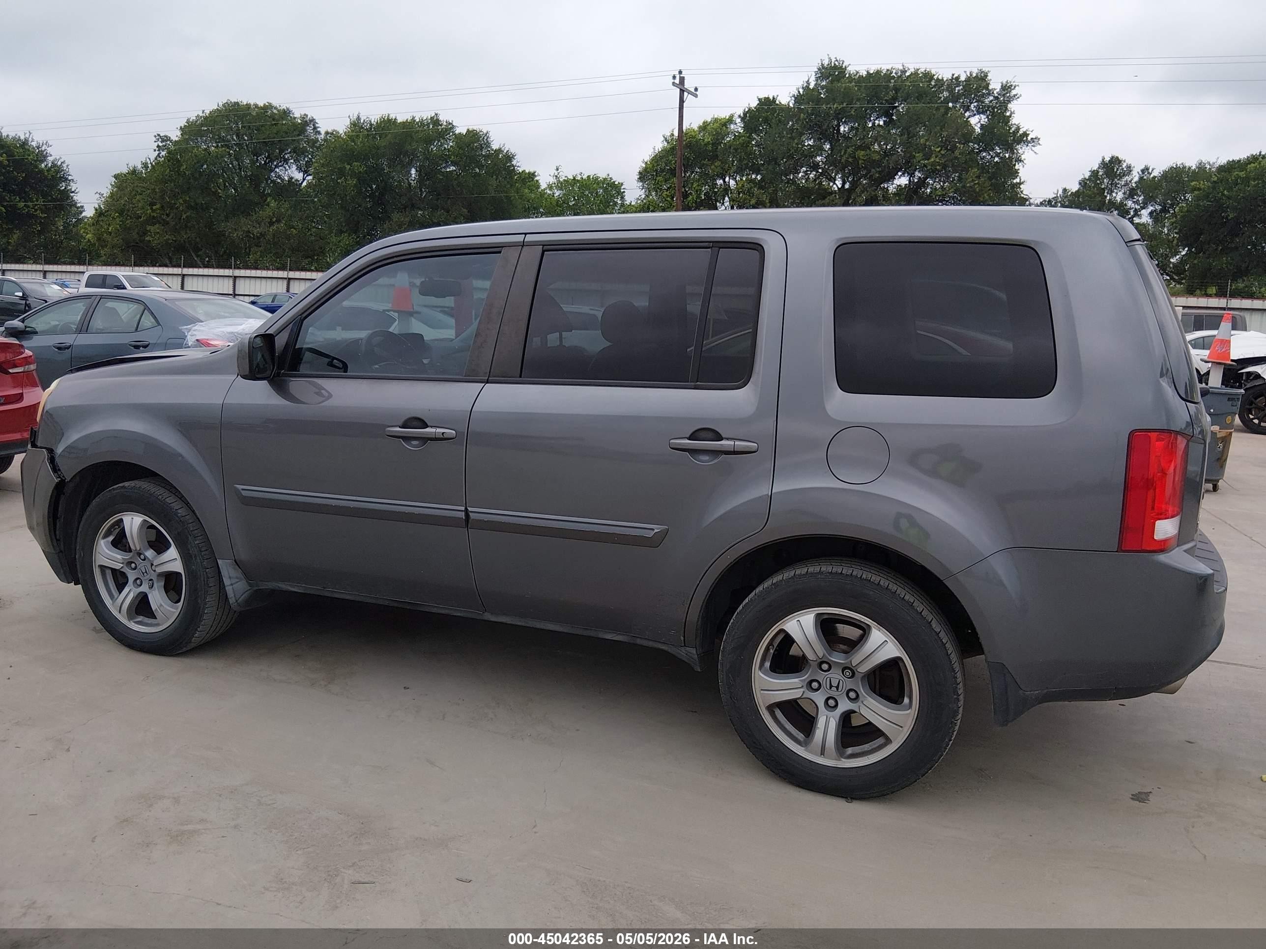 2012 Honda Pilot Ex-l Gray vin: 5FNYF3H51CB018984
