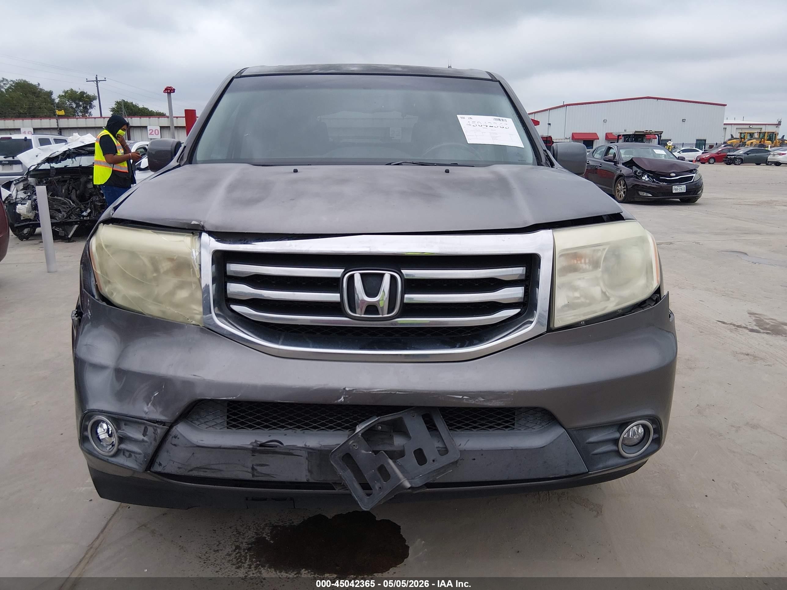 2012 Honda Pilot Ex-l Gray vin: 5FNYF3H51CB018984
