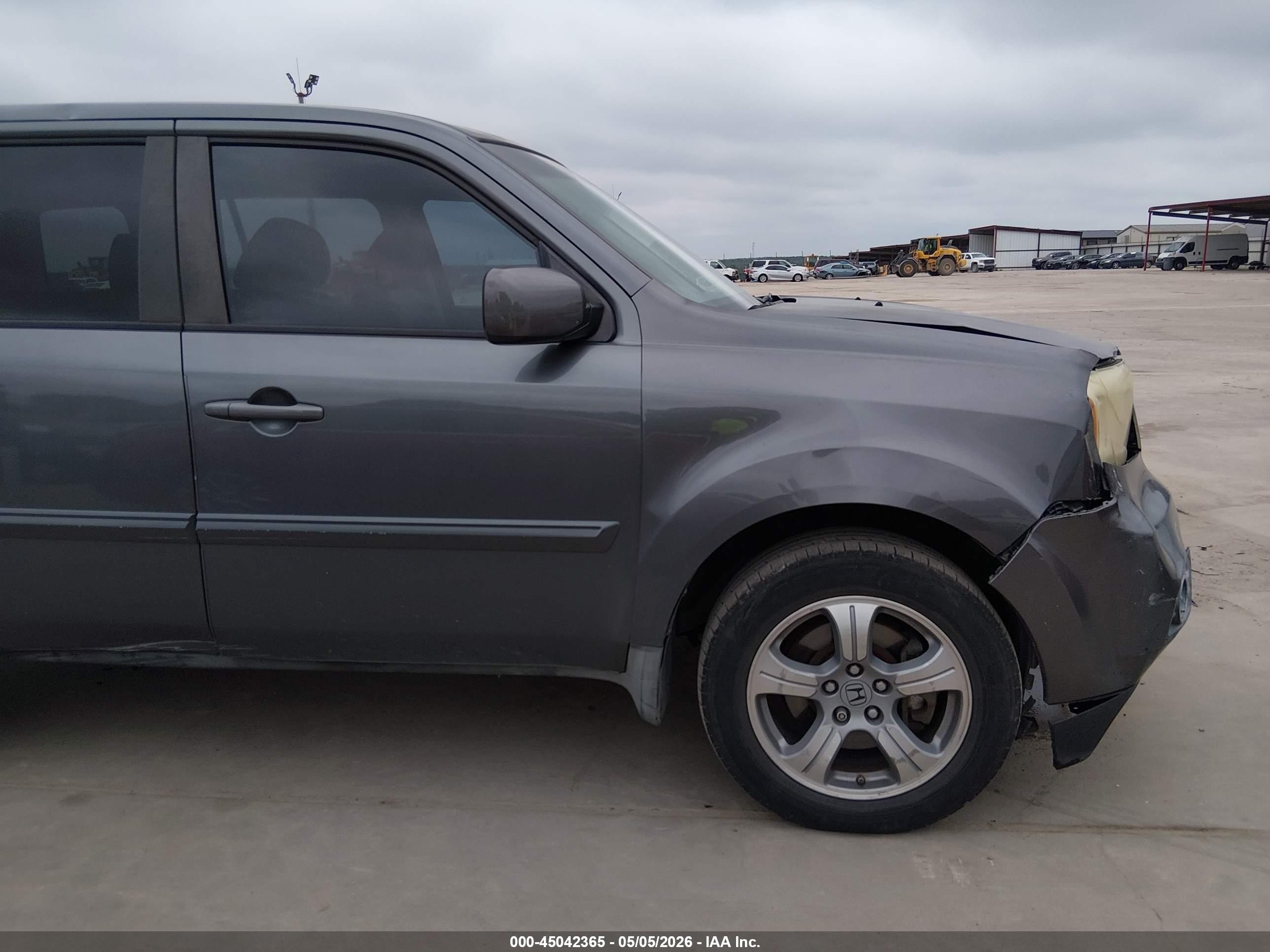 2012 Honda Pilot Ex-l Gray vin: 5FNYF3H51CB018984