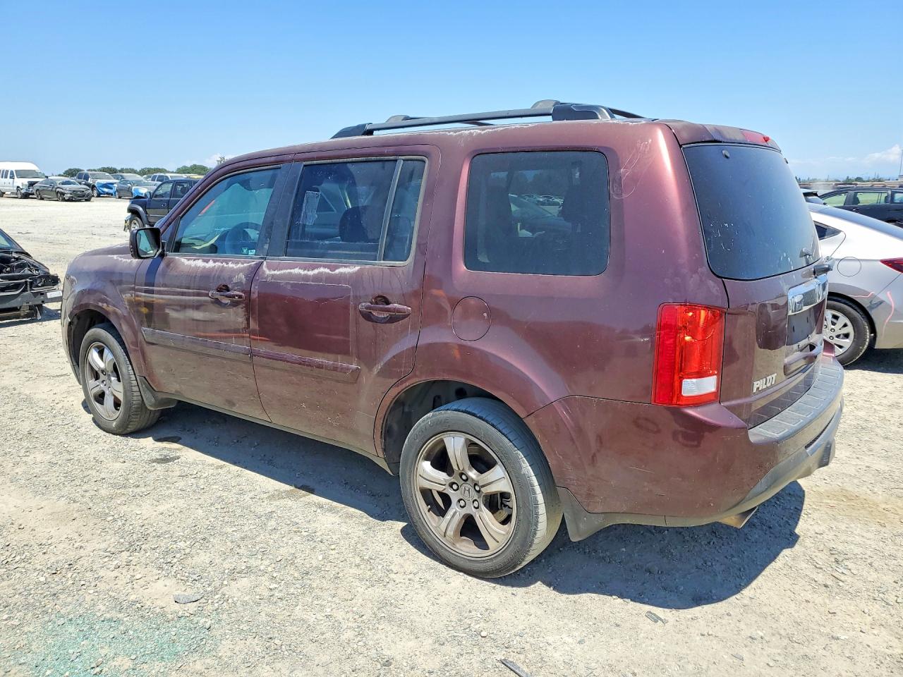 2012 Honda Pilot Exl Maroon vin: 5FNYF3H51CB021982