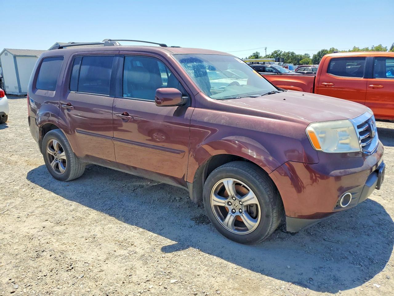 2012 Honda Pilot Exl Maroon vin: 5FNYF3H51CB021982