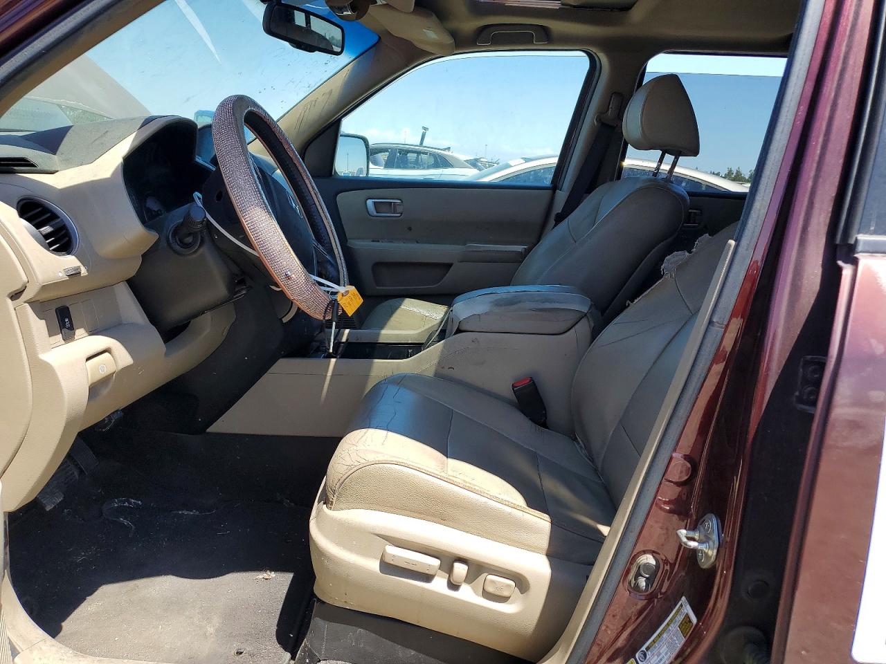 2012 Honda Pilot Exl Maroon vin: 5FNYF3H51CB021982