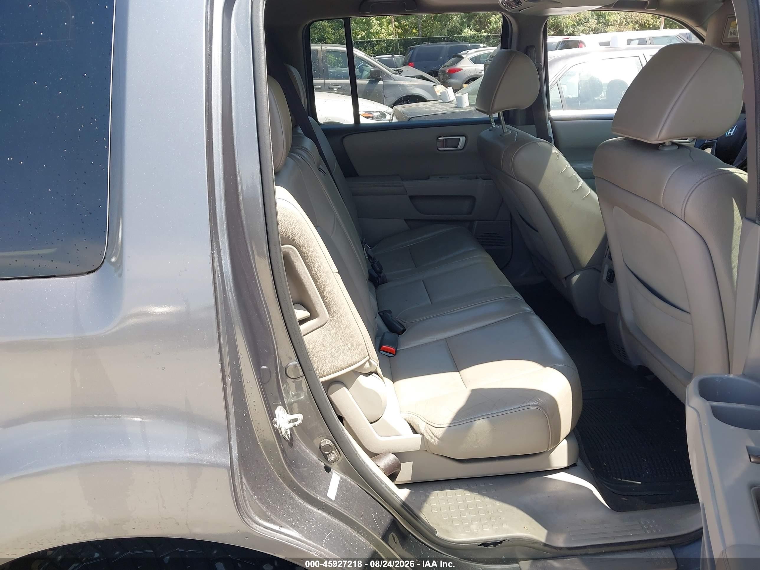 2012 Honda Pilot Ex-l Gray vin: 5FNYF3H51CB022372