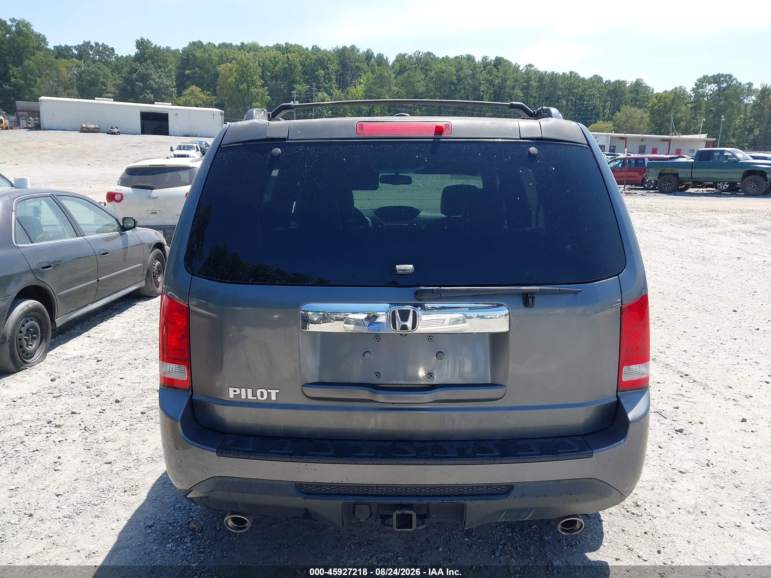2012 Honda Pilot Ex-l Gray vin: 5FNYF3H51CB022372