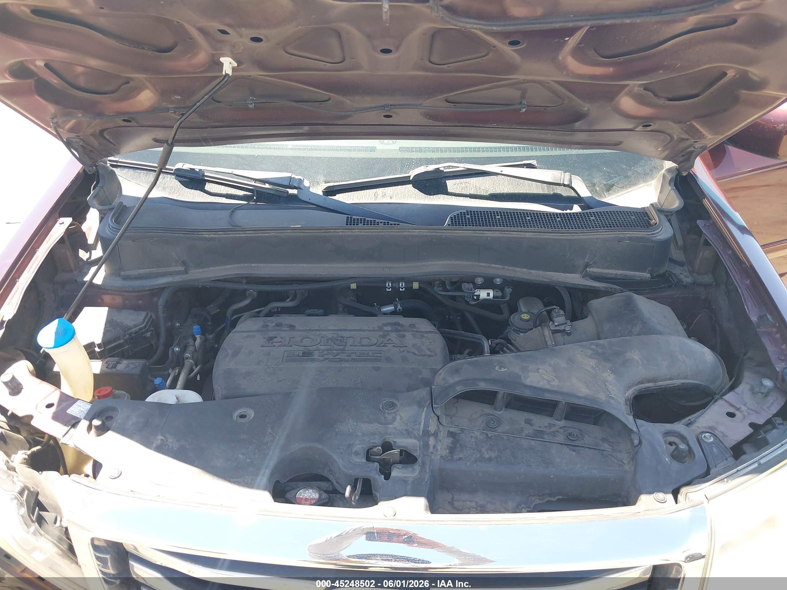 2012 Honda Pilot Ex-l Maroon vin: 5FNYF3H51CB034814