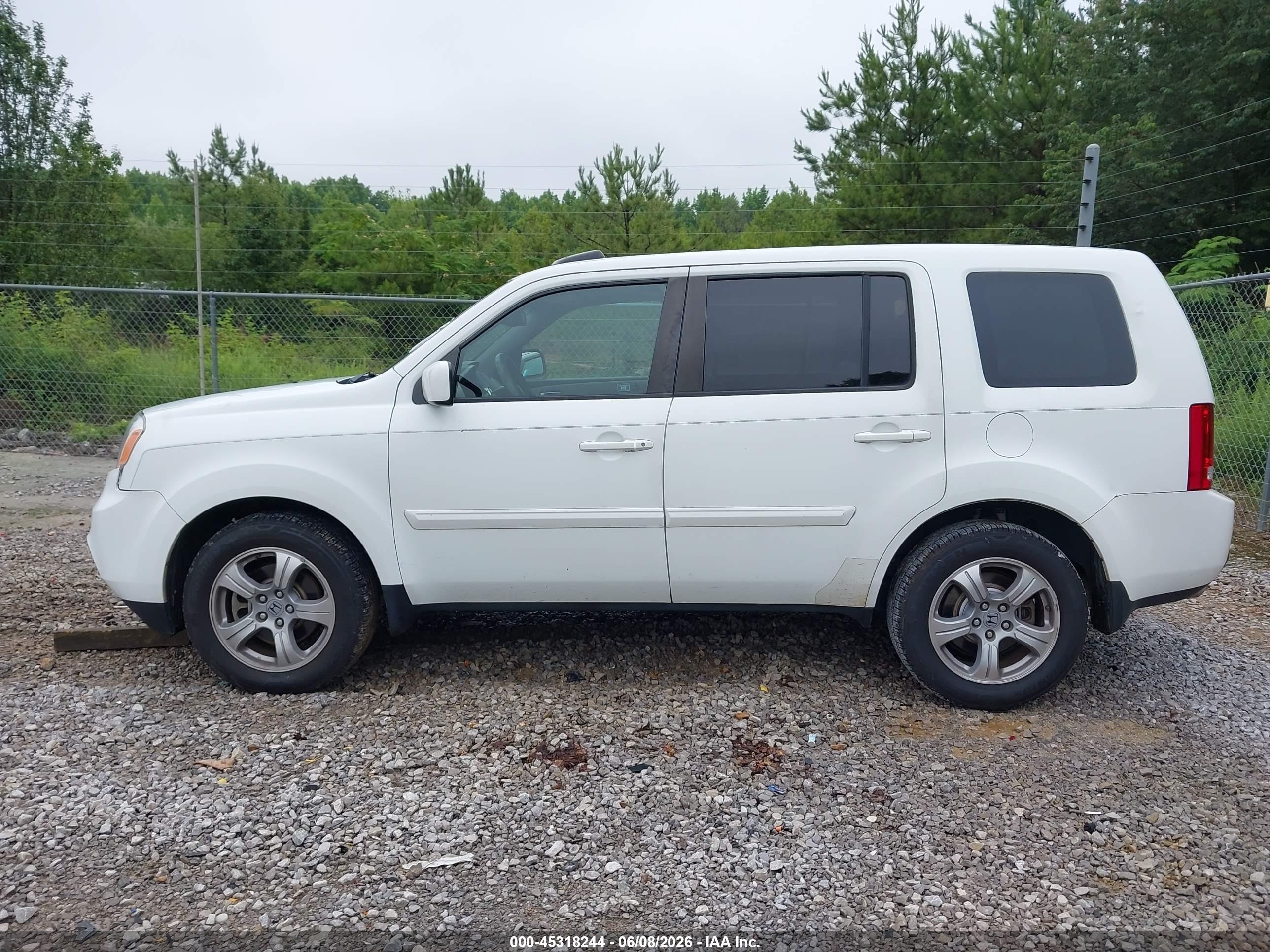 2012 Honda Pilot Ex-l White vin: 5FNYF3H51CB042752