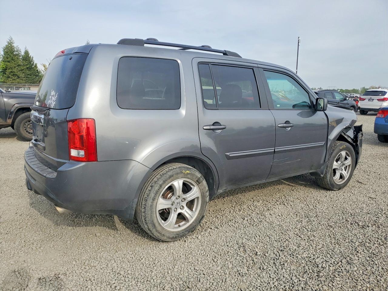 2013 Honda Pilot Exl Gray vin: 5FNYF3H51DB002902
