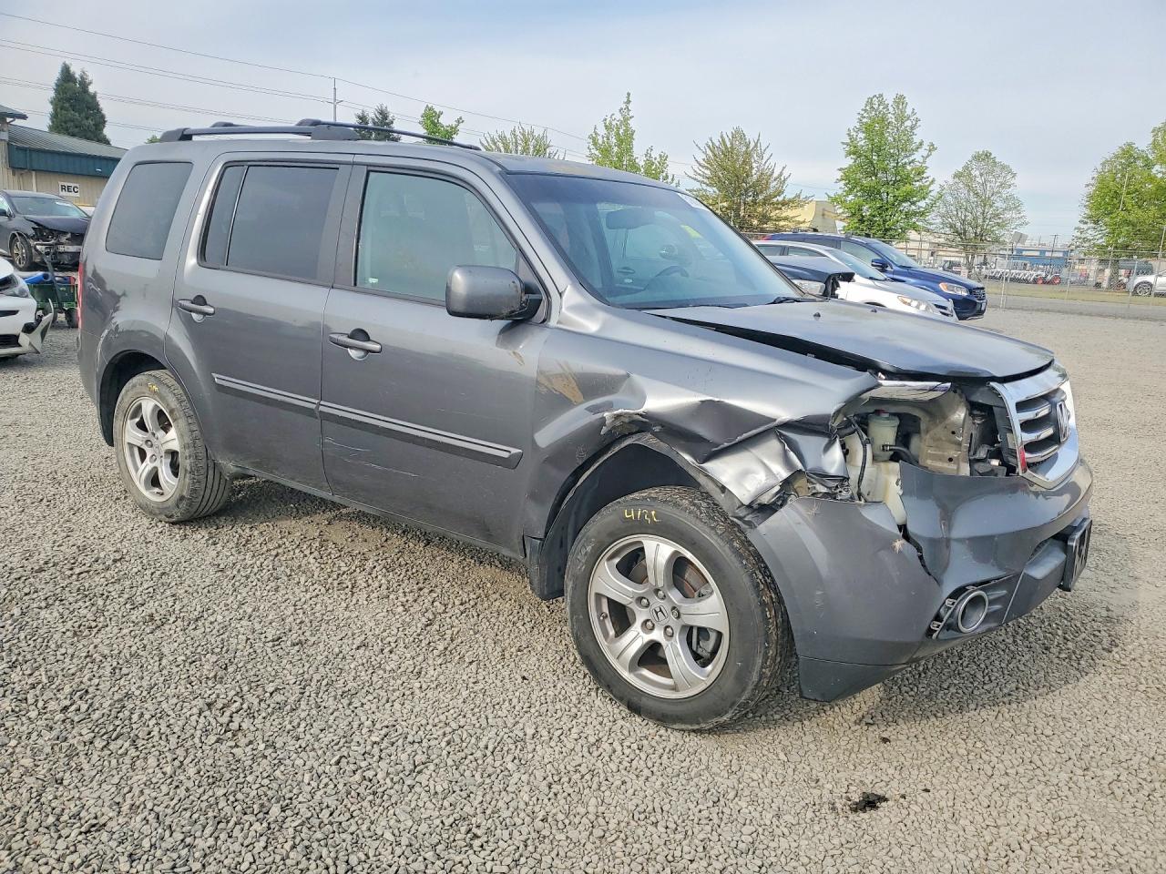 2013 Honda Pilot Exl Gray vin: 5FNYF3H51DB002902
