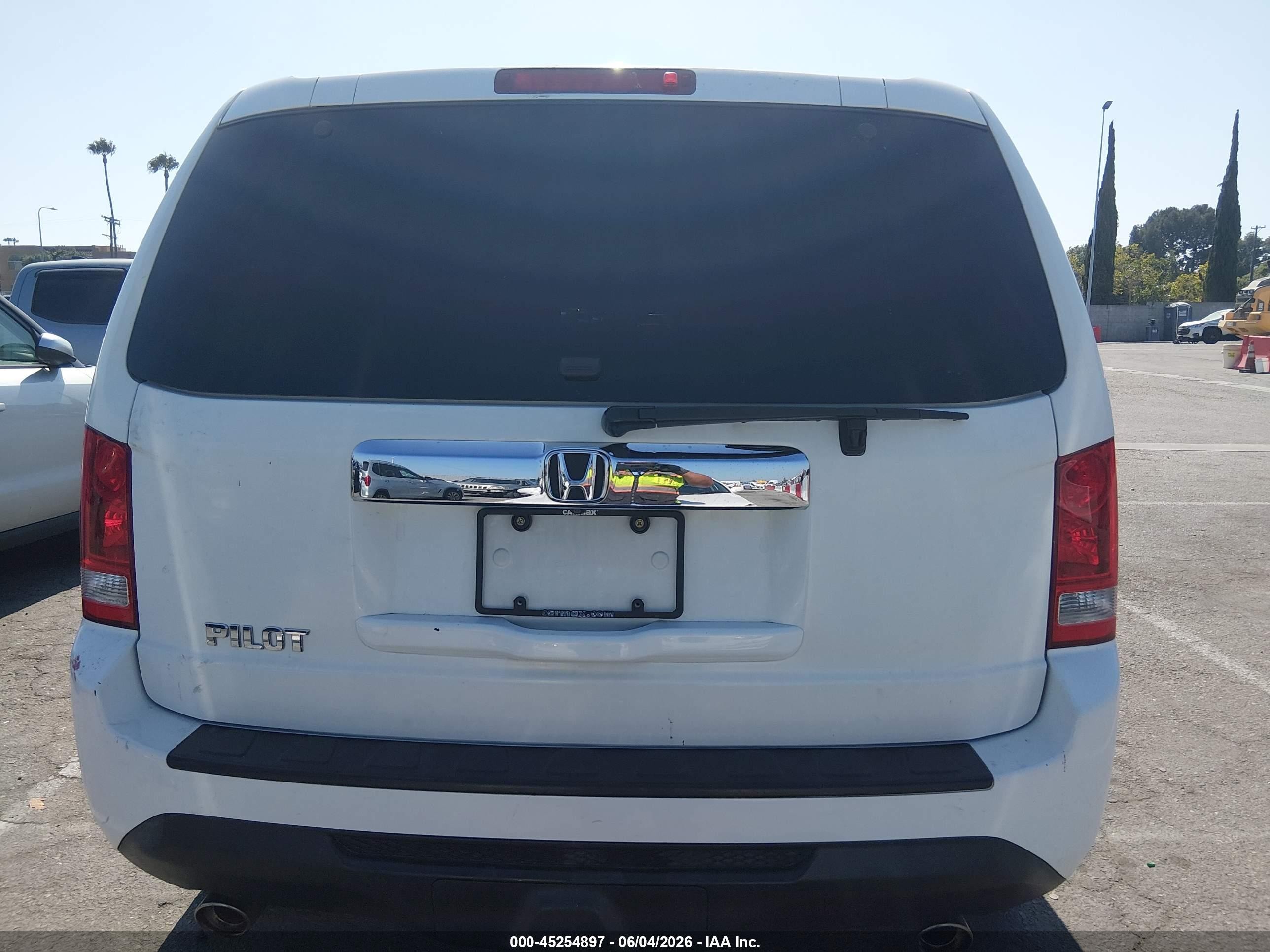 2013 Honda Pilot Ex-l White vin: 5FNYF3H51DB005962