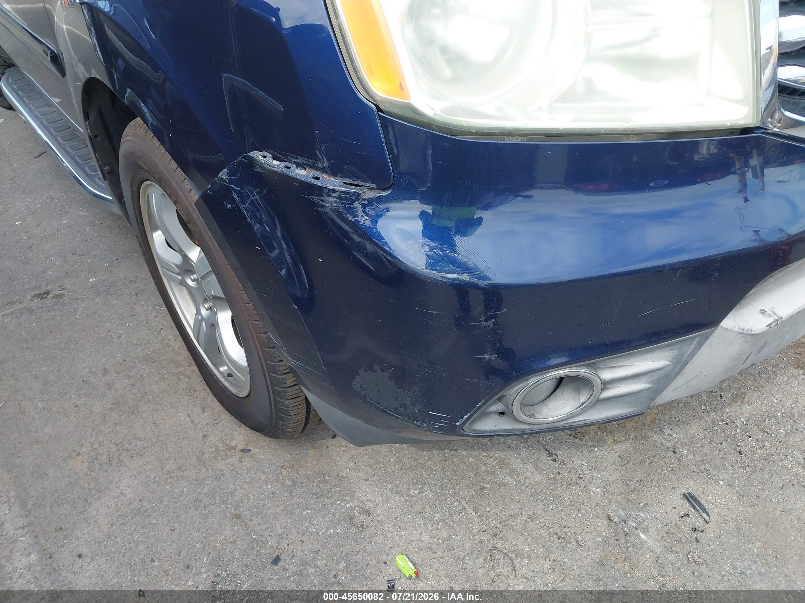 2013 Honda Pilot Ex-l Blue vin: 5FNYF3H51DB006707